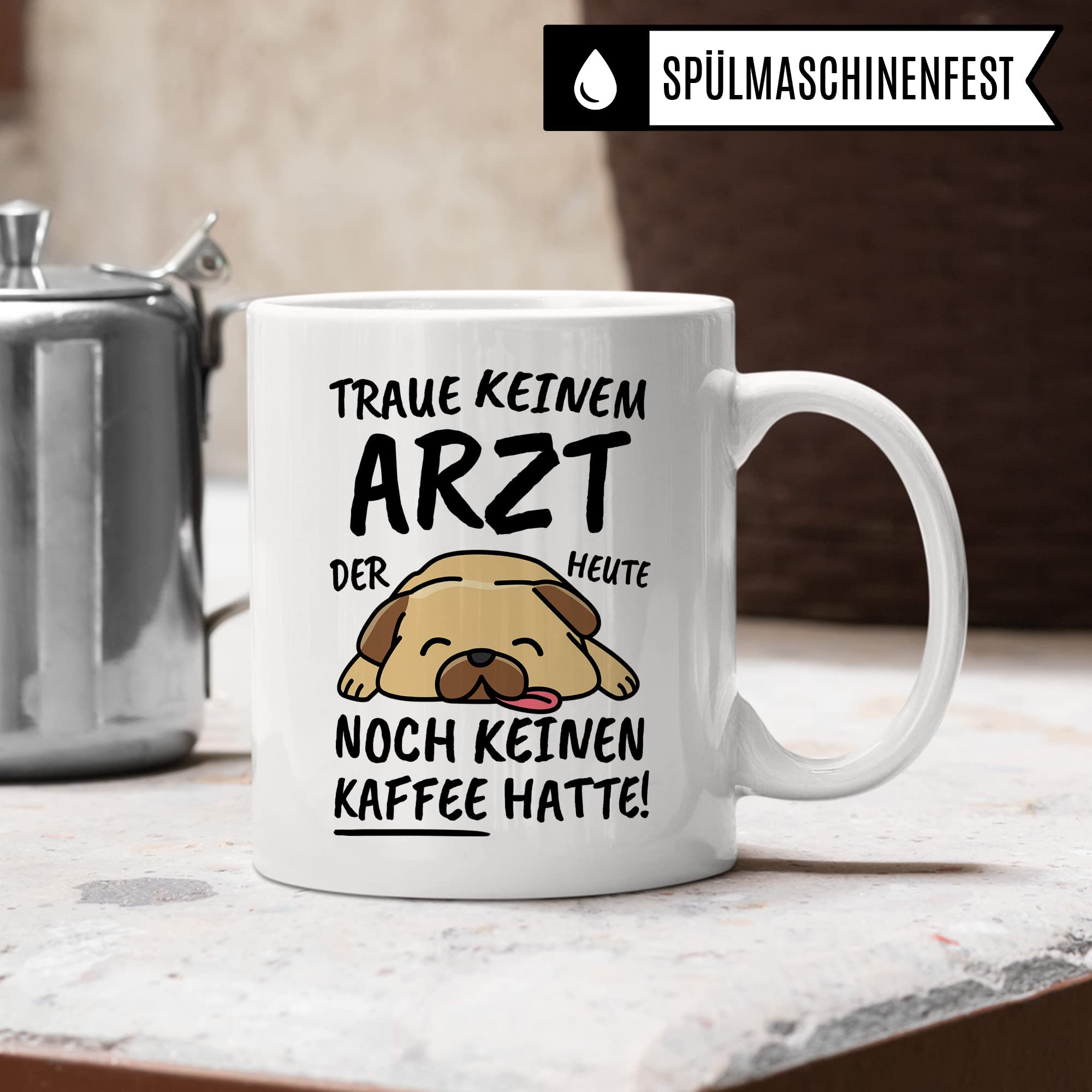 Tasse Arzt lustig, Arzt Geschenk Beruf, Spruch Kaffeebecher Ärzte Geschenkidee, Medizinstudium Facharztausbildung Heilberuf Kaffee-Tasse Teetasse Becher