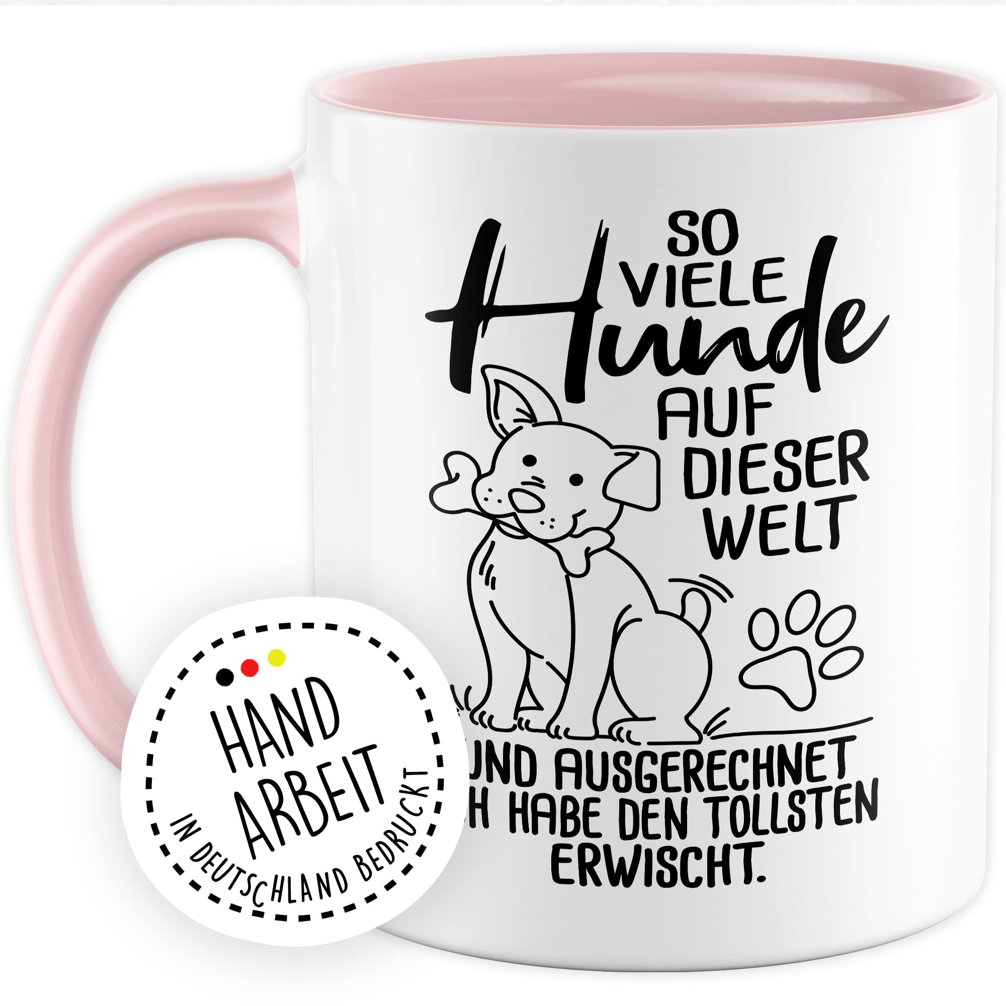 Tasse Hundebesitzer Geschenk, So viele Hunde auf dieser Welt Geschenkidee Hundehalter Kaffeetasse mit Spruch Kaffee-Becher Vierbeiner Tierfreund Hunde-Liebhaber Herrchen Frauchen