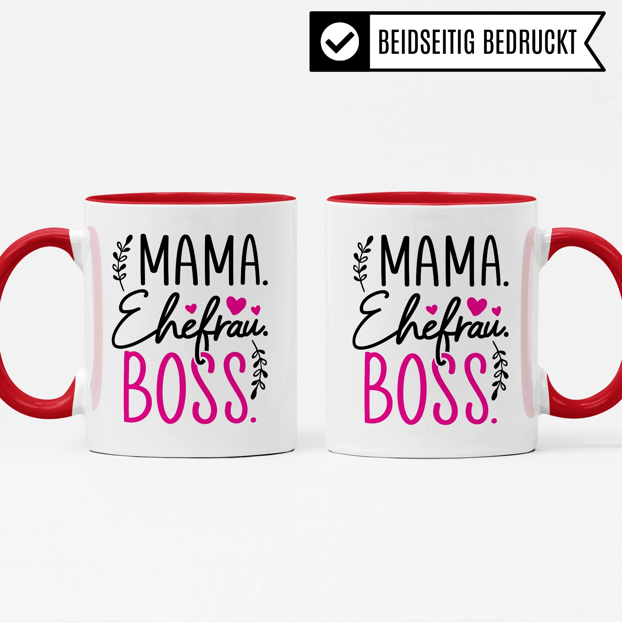 Tasse Mama Geschenk, Mama Ehefrau Boss Geschenkidee Kaffeetasse mit Spruch lustig Kaffee-Becher Mutter Chef Teetasse Muttertag Kaffee-Tasse