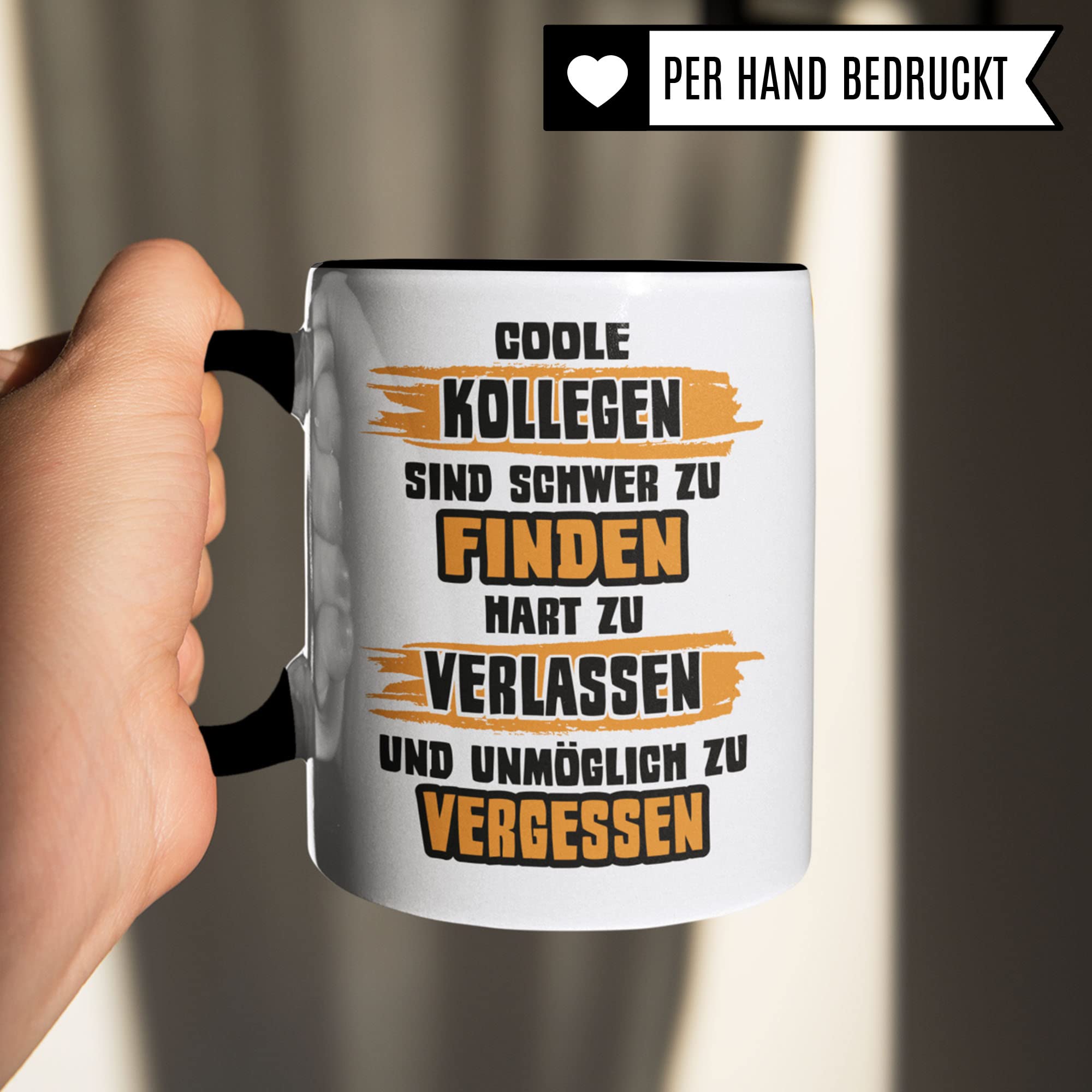 Tasse Kollege Abschied: Coole Kollegen Sind Schwer Zu Finden Spruch, Büro Geschenk für Arbeitskollegen, Kaffee-Becher Arbeit Job Lieblingskollege Kaffeetasse Männer Geschenkidee