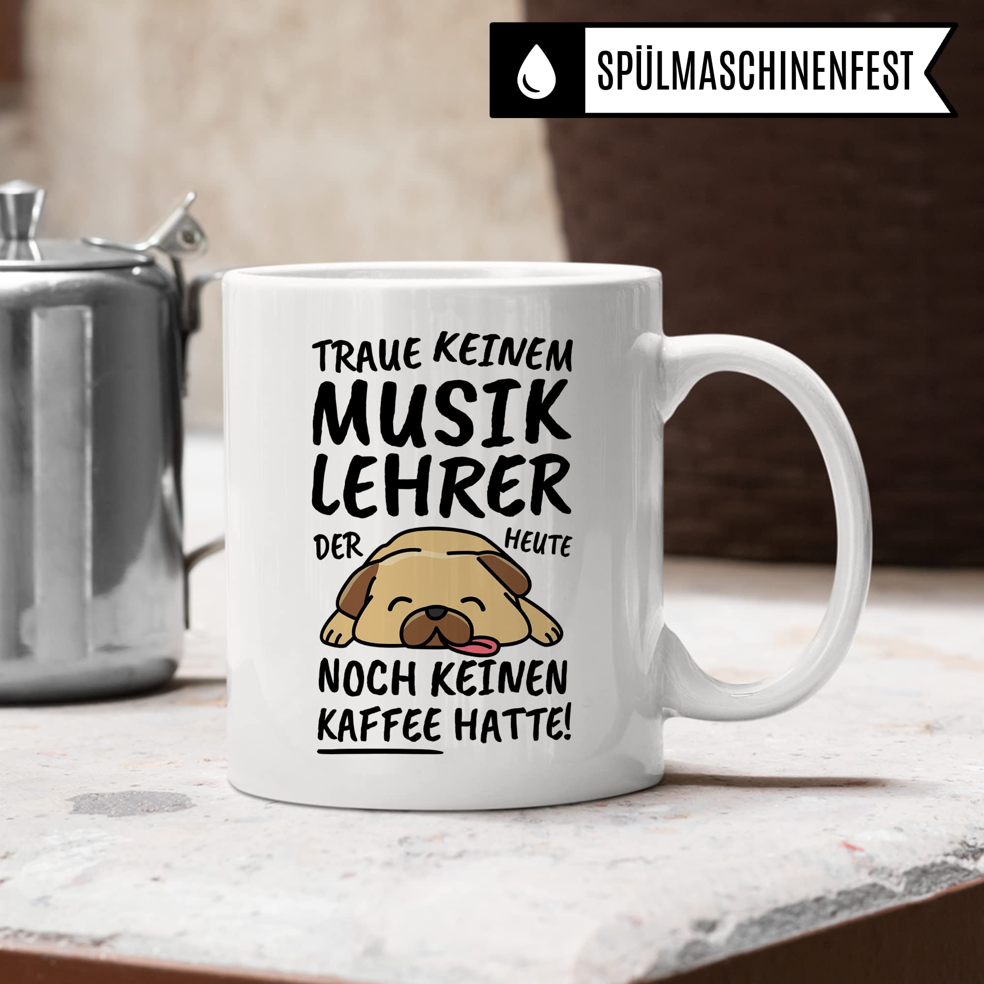 Tasse Musiklehrer lustig Musiklehrer Geschenk Beruf Spruch Kaffeebecher Musiklehrer Geschenkidee Musik Unterricht Schule Lehrer Lehrender Schulfach Kaffee-Tasse Teetasse Becher