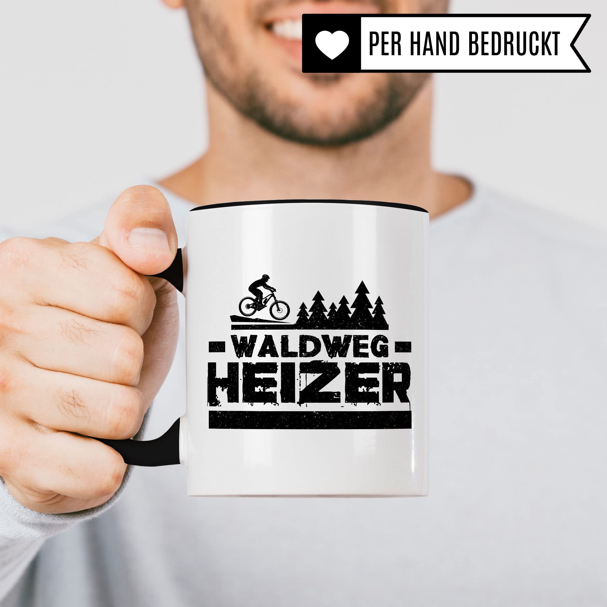 Mountainbike Tasse Geschenkidee Fahrrad Kaffeetasse Geschenk für Mountainbiker Mountainbikerin Kaffeebecher Mtb Becher