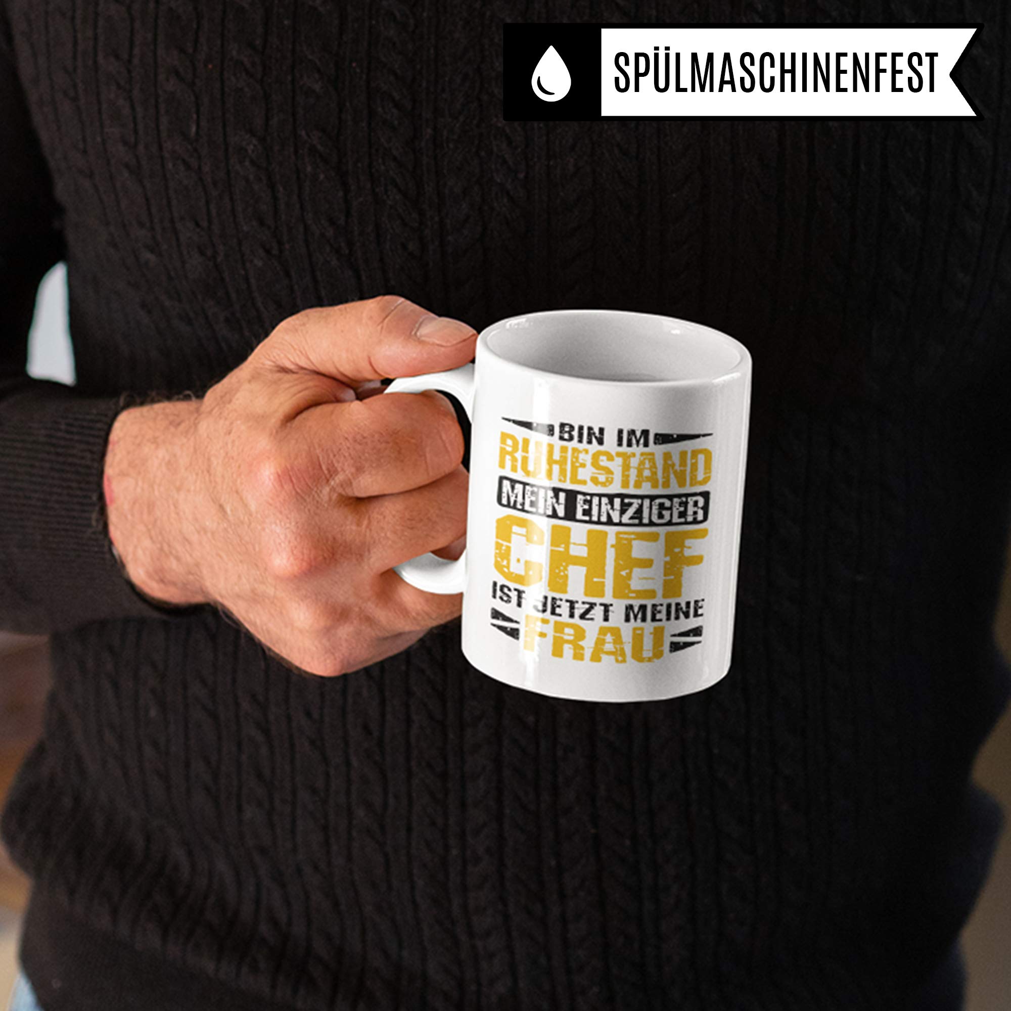 Rentner Tasse, Witzige Geschenke zum Ruhestand, Rente Becher Pensionierung Geschenk Renteneintritt, Rentenbeginn Pension Spruch Kaffeetasse Abschiedsgeschenk Geschenkidee