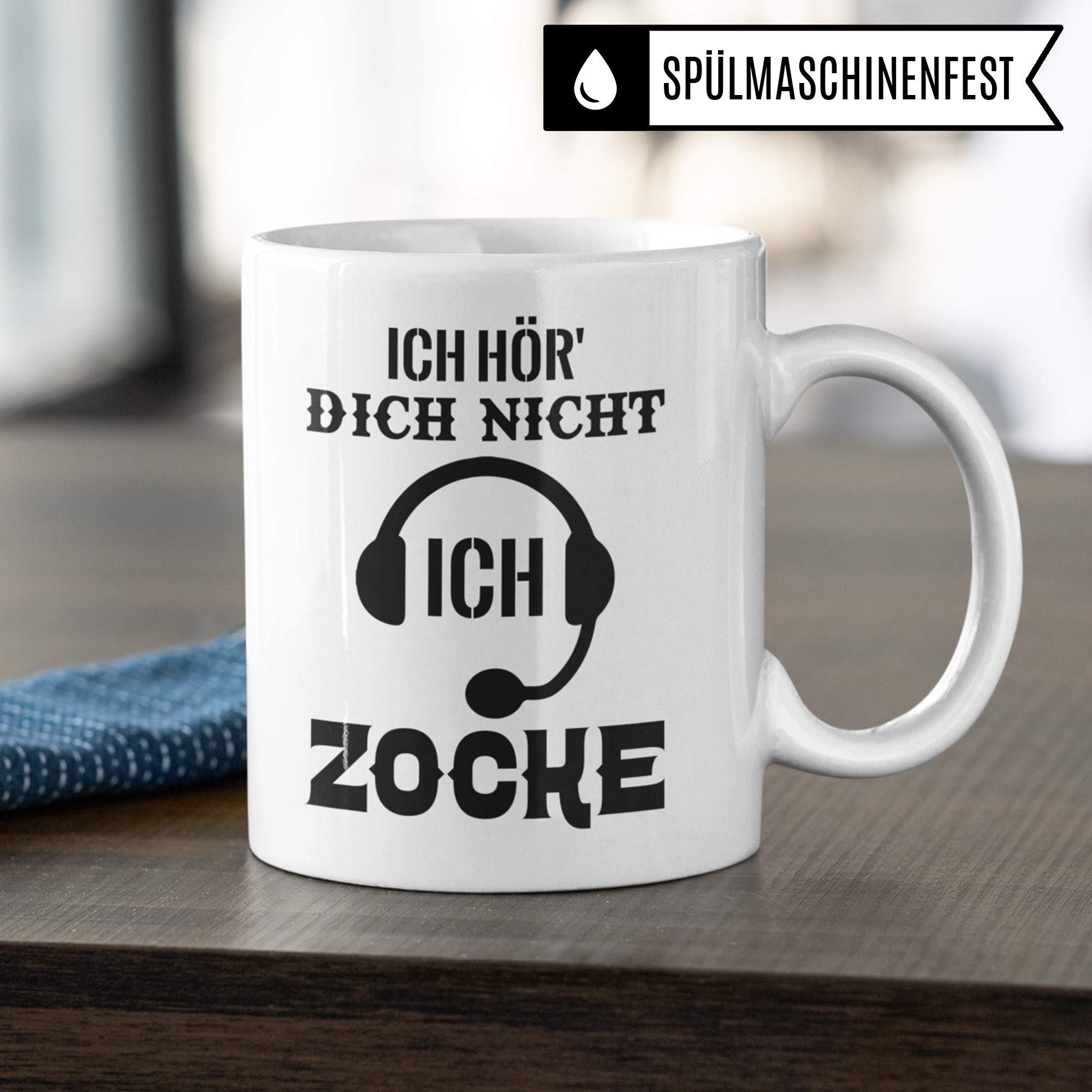 Pagma Druck Gamer Tasse, Zocker Geschenke Spruch: Ich hör Dich Nicht Ich zocke, Kaffeetasse Gaming Zocken Computerspiele Konsole, Controller PC Computerspielen Becher, Computer Gaming Tasse lustig