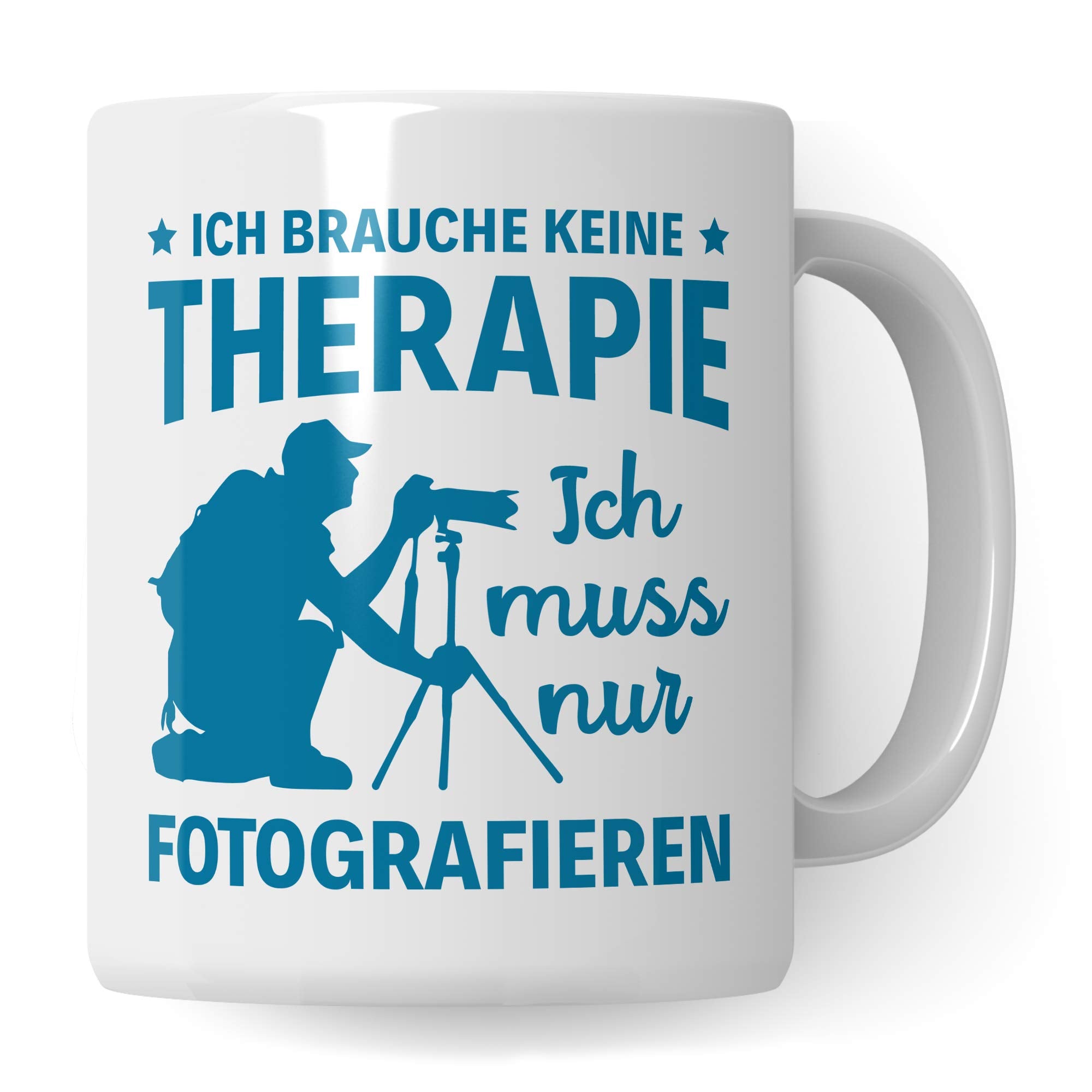 Fotografieren Tasse, Geschenk für Fotografen Becher, Kaffeetasse Fotograf Spruch Objektiv Kameramann, Foto Kaffeebecher Photograf