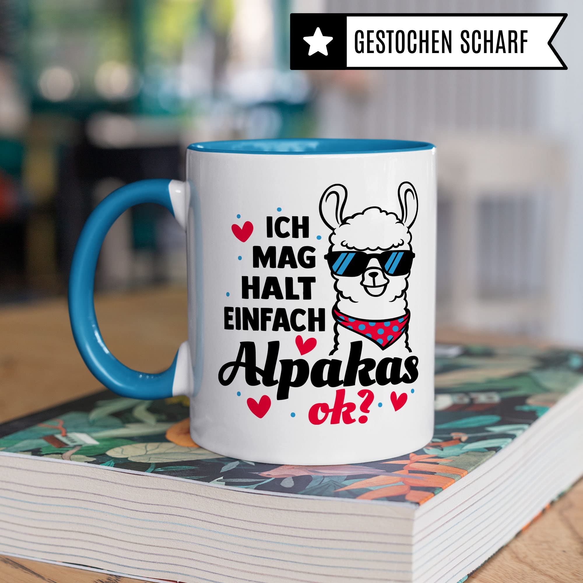 Tasse Alpaka-Motiv, Ich mag halt einfach Alpakas, ok? Geschenk Alpakaliebhaber, süße Alpaka-Tasse Motiv, Geschenk Kollegen lustige Büro-Tasse Kaffeetasse