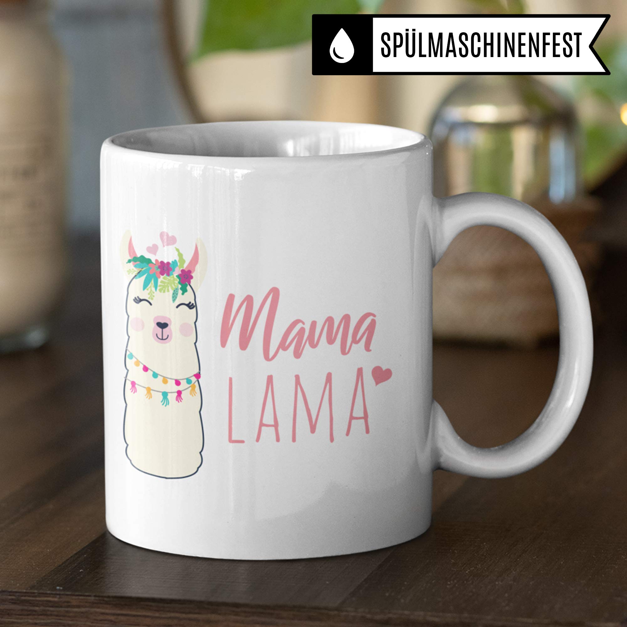 Pagma Druck Mama Lama Tasse Tasse Mama lustig Geschenkidee | Lama Zeichnung Kaffeetasse Becher | Mutter Llama Witz Kaffeebecher