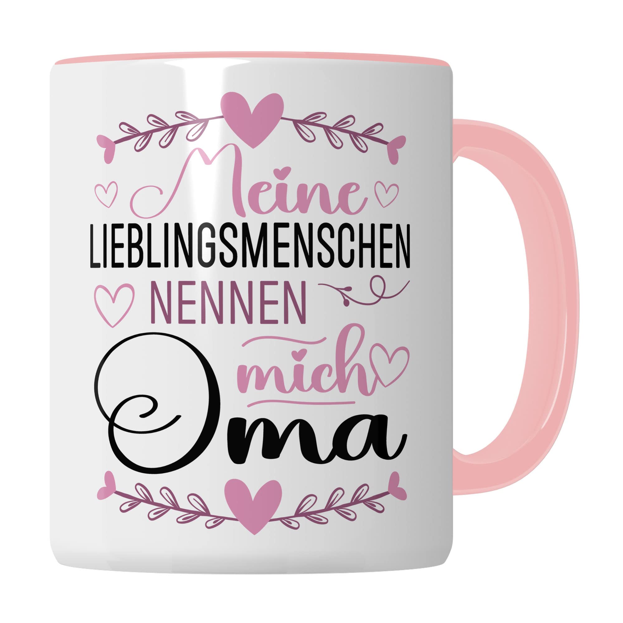 Enkel Tasse Geschenk, Meine Lieblingsmenschen nennen mich Oma Geschenkidee Enkel Enkelkinder Kaffeetasse mit Spruch Kaffee-Becher Enkelin Familie