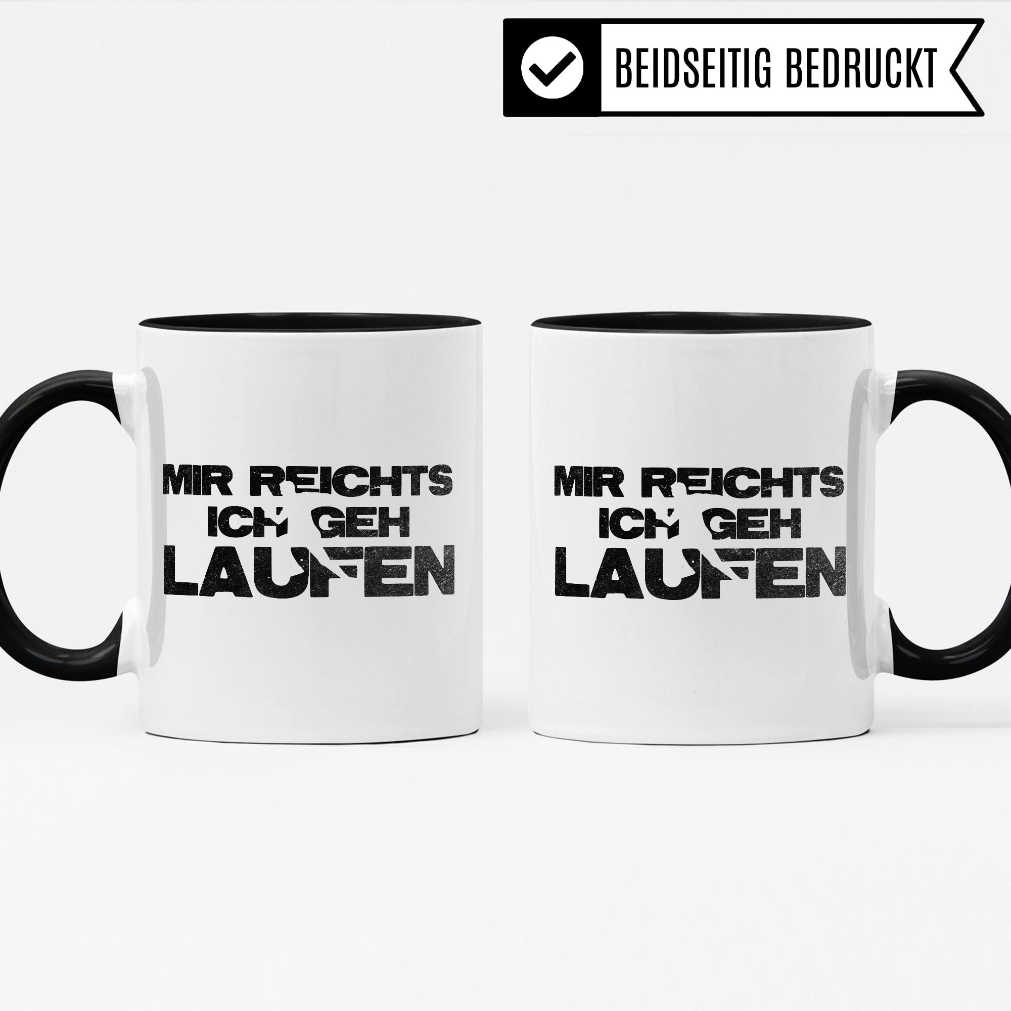 Läufer Tasse Geschenkidee Läuferin Kaffeetasse Humor Witz Geschenk für Jogger Joggerin Kaffeebecher Laufen Becher