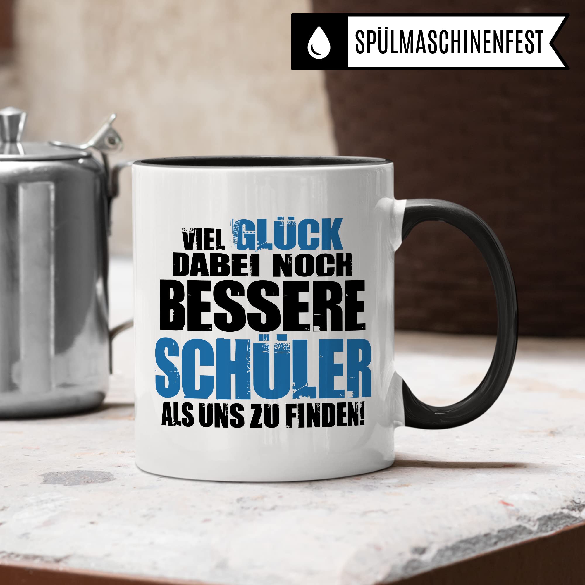 Lustige Lehrer Tasse mit Spruch Geschenk Lehrerin Kaffee-Tasse Kaffee-Becher Lehrer Geschenkidee Grundschule Tasse Abschied Lehrerin Abschiedsgeschenk Lehrer Gymnasium