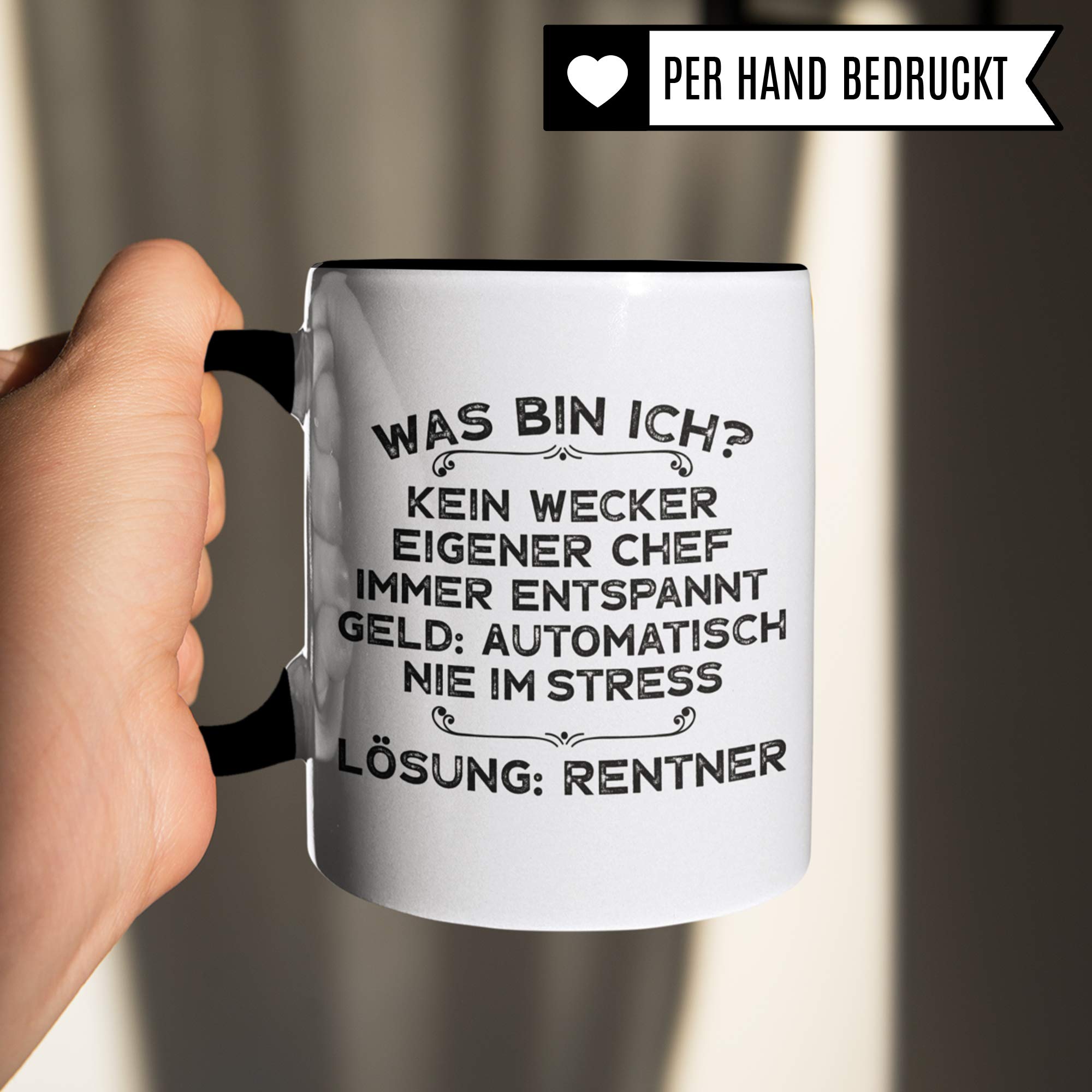 Pagma Druck Rentner Tasse, Renteneintritt Geschenk Kaffeetasse, Kaffeebecher Rentenbeginn Ruhestand Pension Rentnerin Spruch, Geschenke für die Rente Becher Mann & Frau