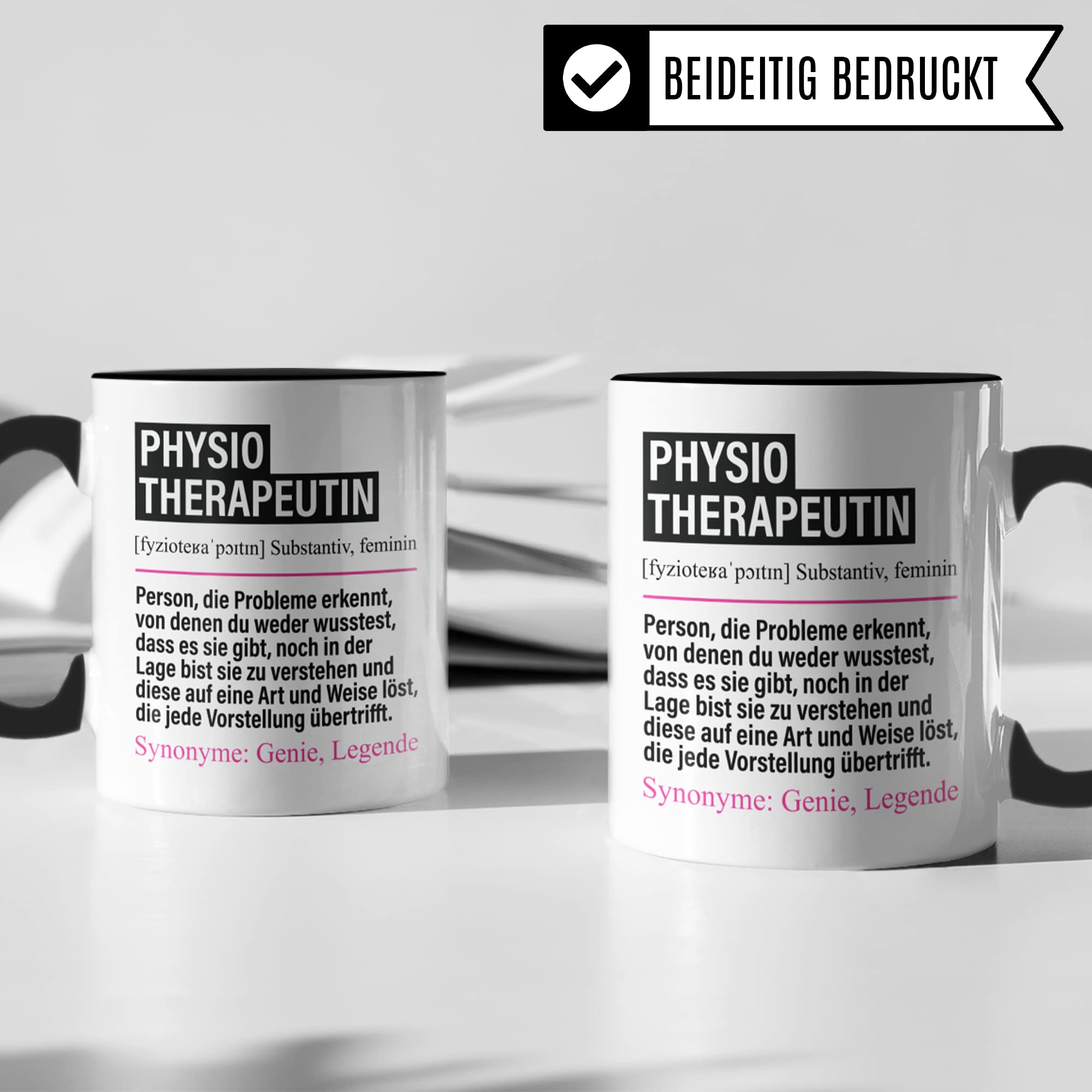 Tasse Physiotherapeutin lustig, Physiotherapeutin Geschenk Beruf, Spruch Kaffeebecher Physiotherapeut Geschenkidee, Beruf Physiotherapie Kaffee-Tasse Teetasse Becher