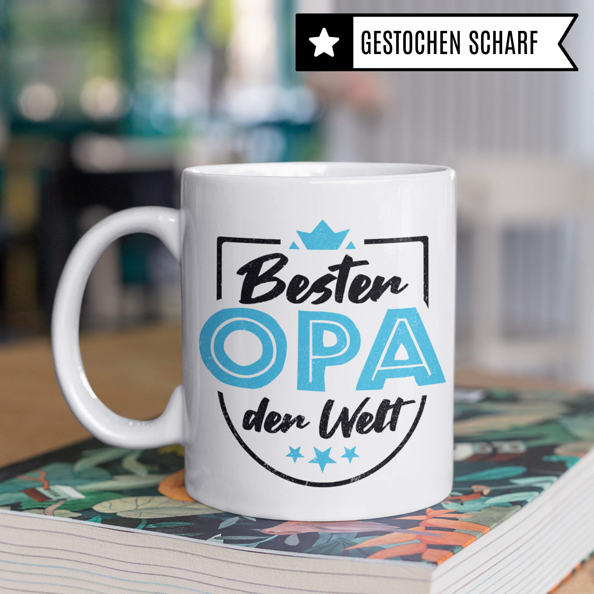 Pagma Druck Tasse Opa Geschenk, Großvater Spruch Becher Geschenkidee, Kaffeetasse Grossvater, Enkel Enkelkinder Kaffeebecher (Weiß/Weiß)