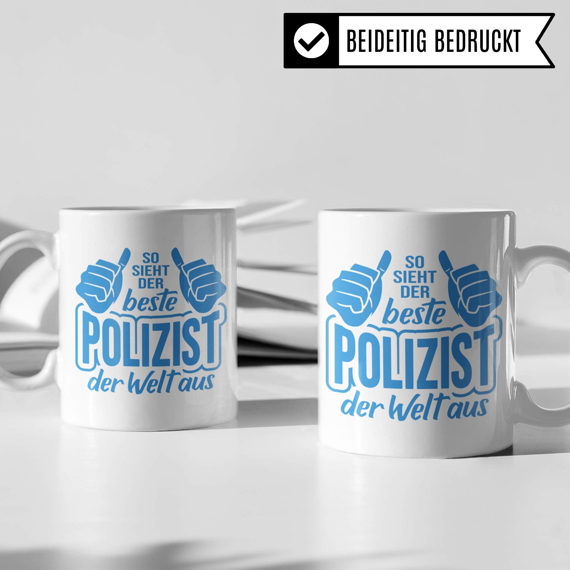 Pagma Druck Polizei Tasse, Polizist Geschenk lustig, Becher Geschenkidee für Polizisten Kaffeetasse, Ausbildung Streifenpolizist Kriminalpolizist Beamter Police Kaffeebecher lustig