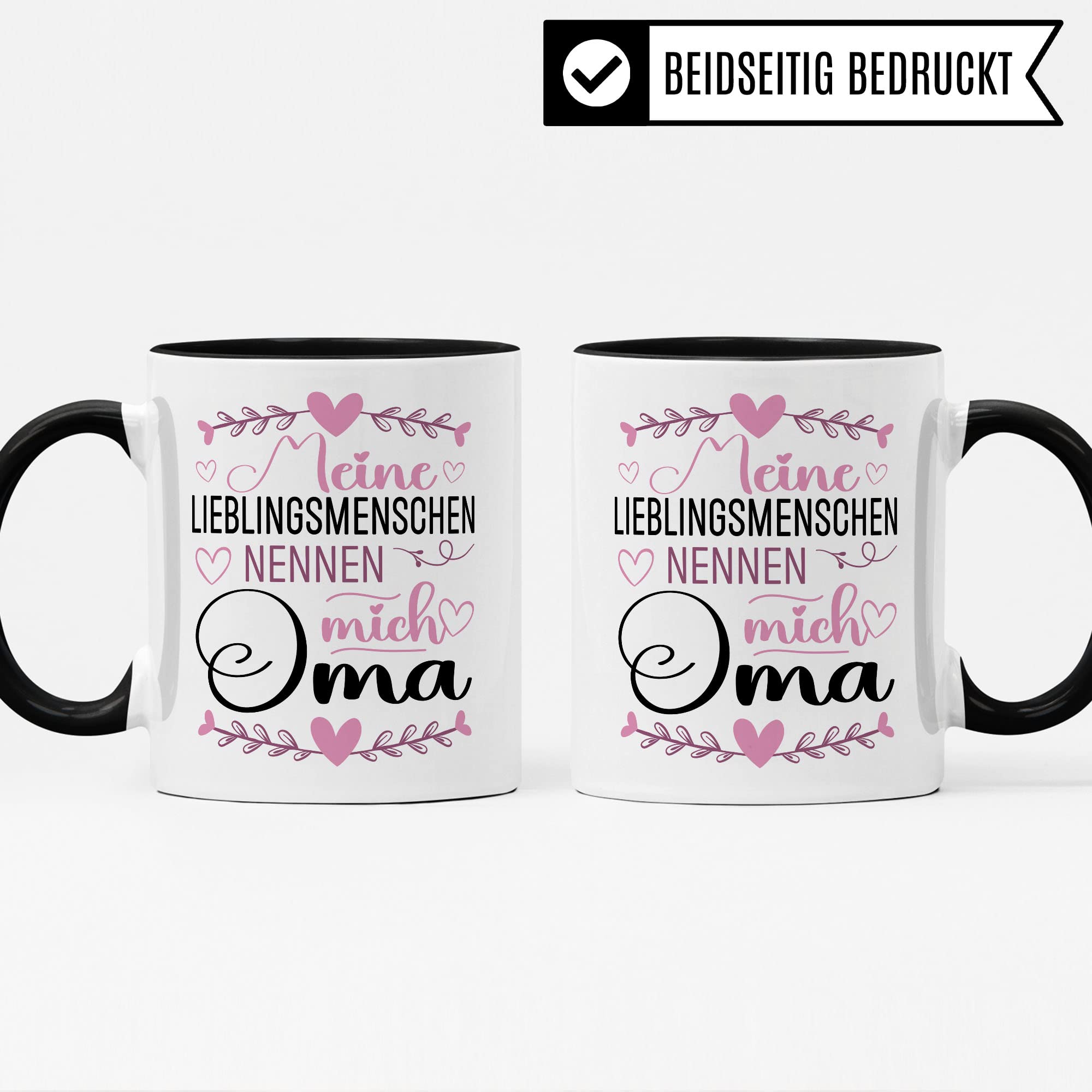 Enkel Tasse Geschenk, Meine Lieblingsmenschen nennen mich Oma Geschenkidee Enkel Enkelkinder Kaffeetasse mit Spruch Kaffee-Becher Enkelin Familie