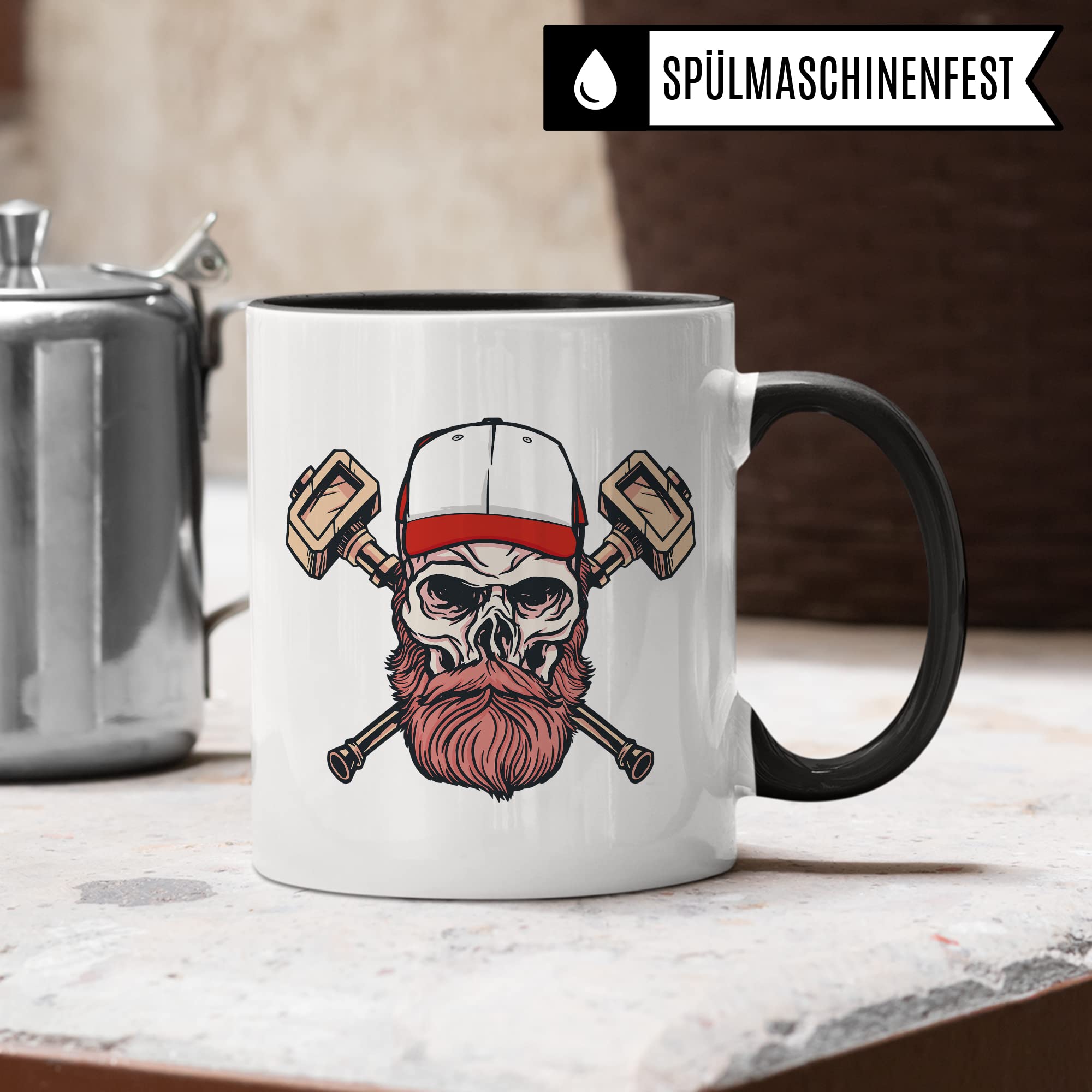 Bart Tasse Bartträger Geschenk-Idee, lustiger Spruch Mann mit Bart, Kollegen Freund Papa Vater Opa lustig Kaffee-Becher