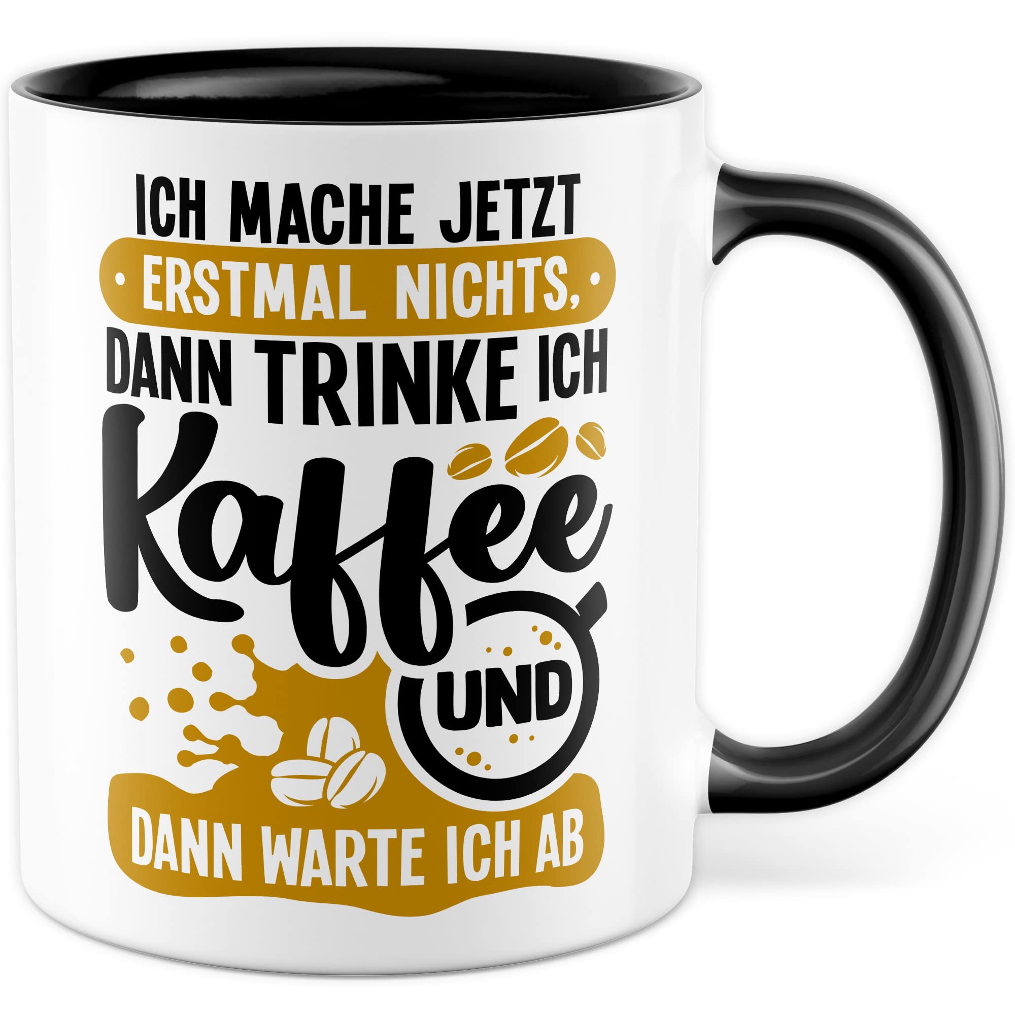 Witz Tasse Faulpelz Geschenkidee Kaffeetasse Humor Ironie Geschenk für Kollegen Kaffeebecher Arbeits Becher