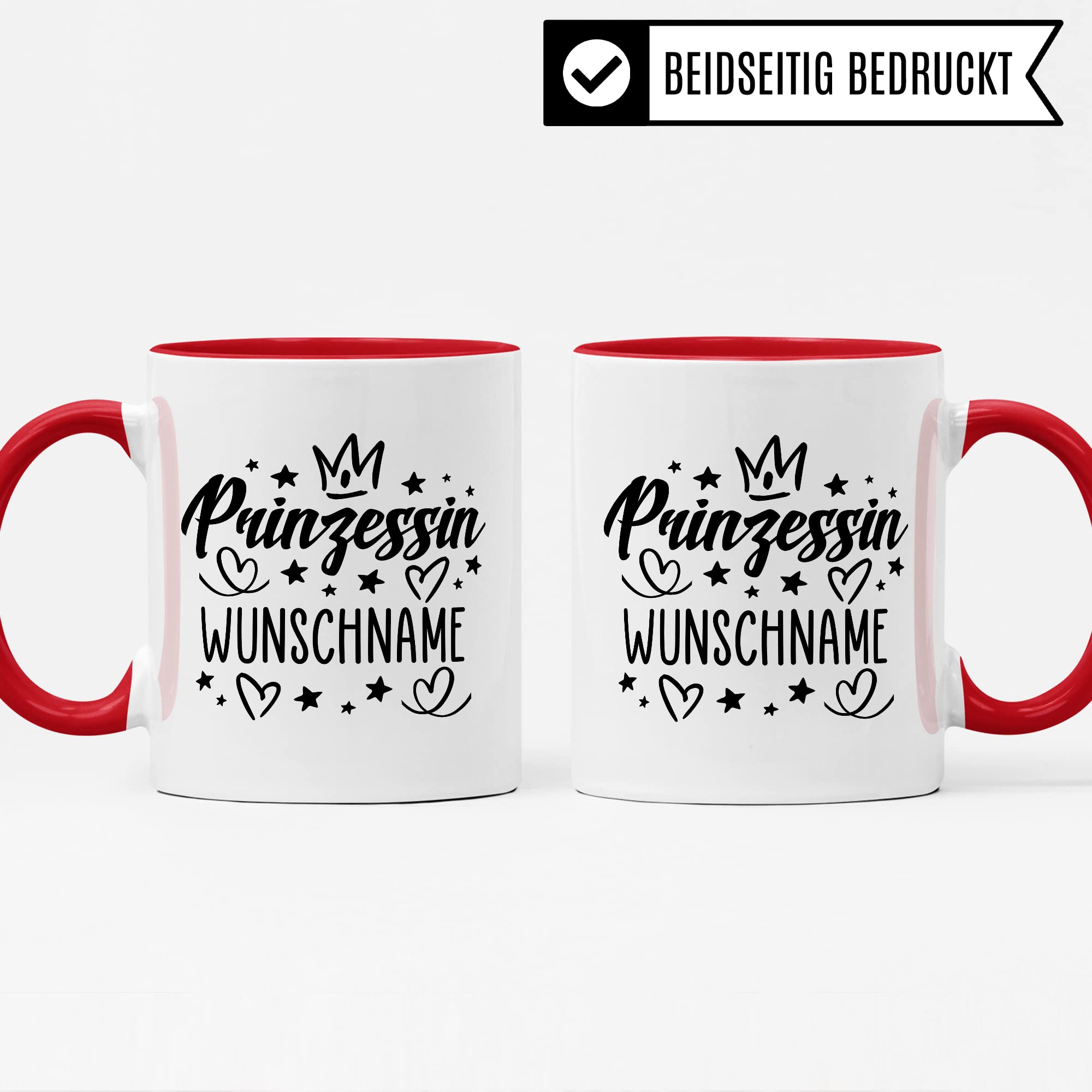 Prinzessin Tasse personalisierbar Geschenk für Mädchen Prinzessinnen Deko Geburtstag Custom Geschenkidee princess Kindergeburtstag Prinzesschen Tasse mit Wunschname