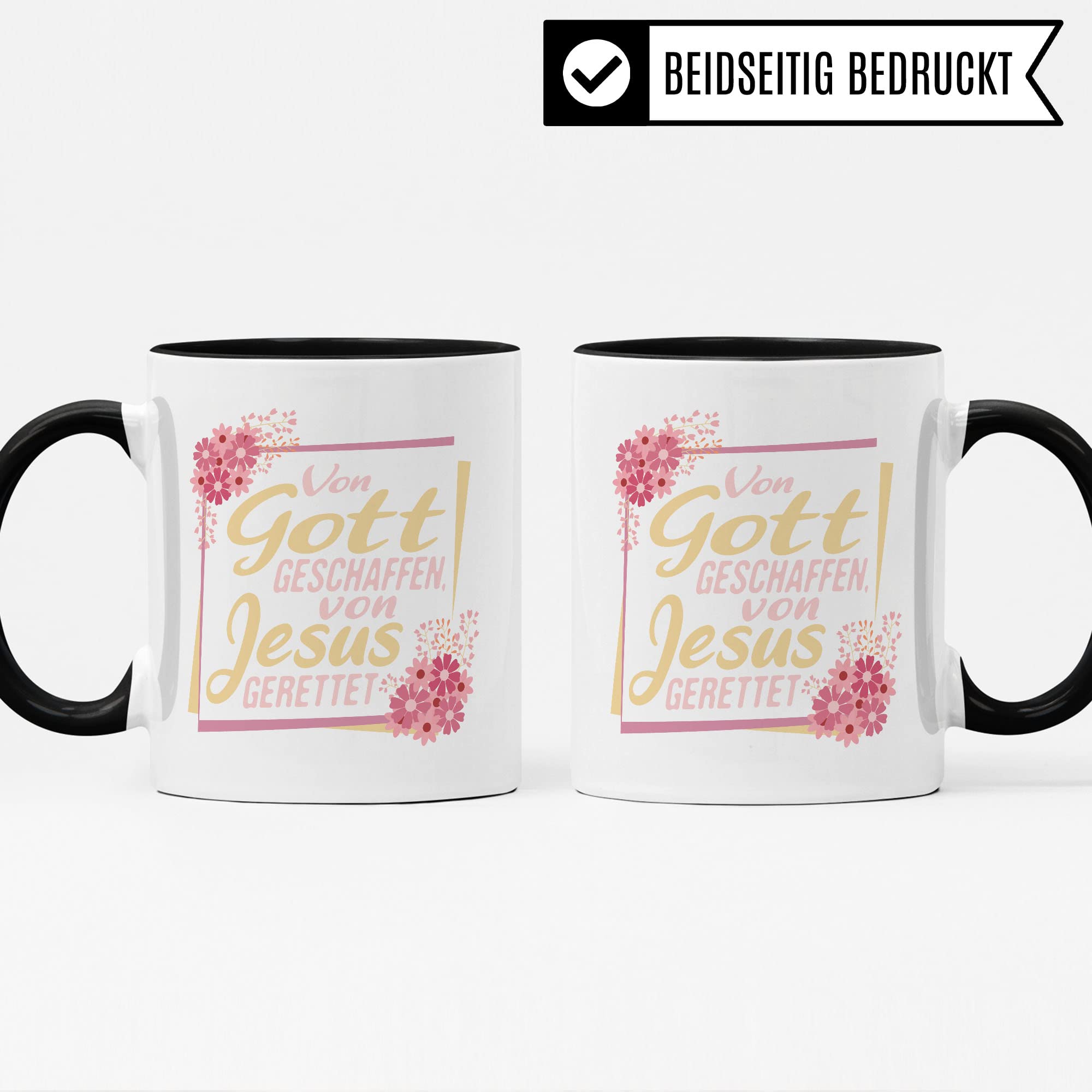 Christus Tasse Geschenkidee Jesus Kaffeetasse Geschenk für Christen Kaffeebecher Christentum Becher