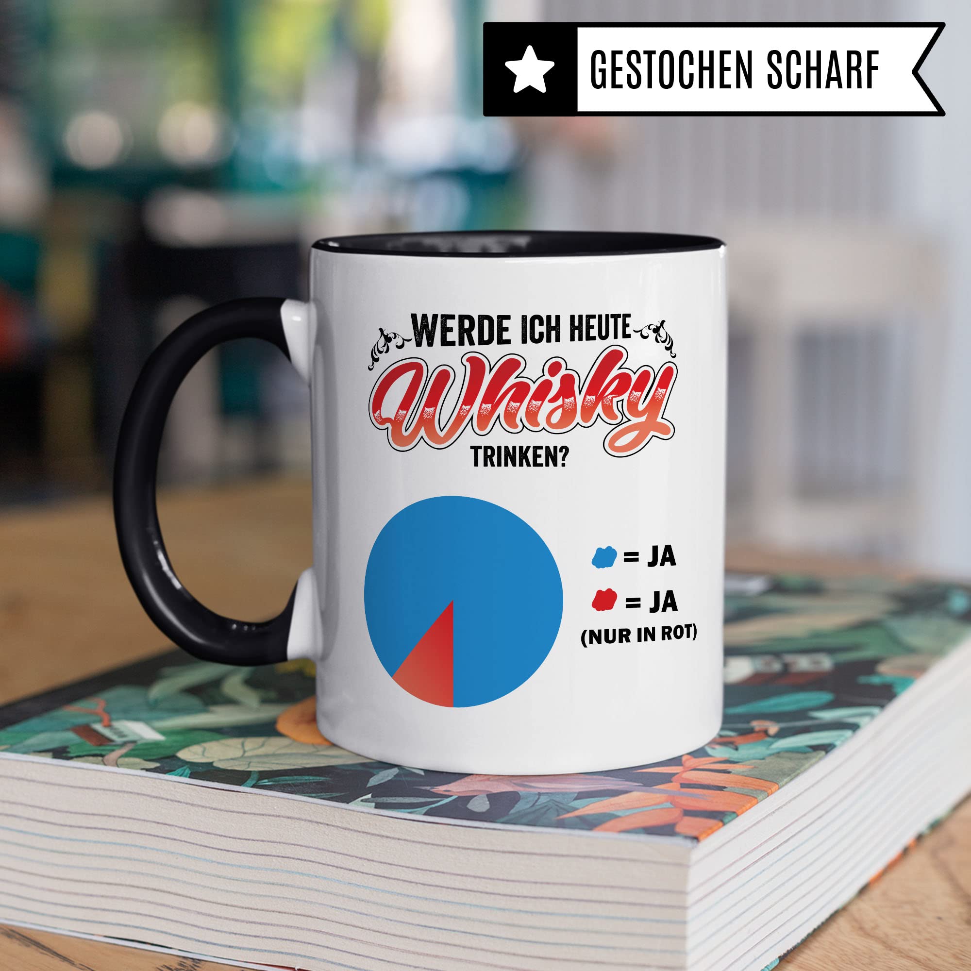 Whisky Tasse Geschenkidee Kaffeetasse Humor Witz Geschenk für Trinker Kaffeebecher Whiskey Becher