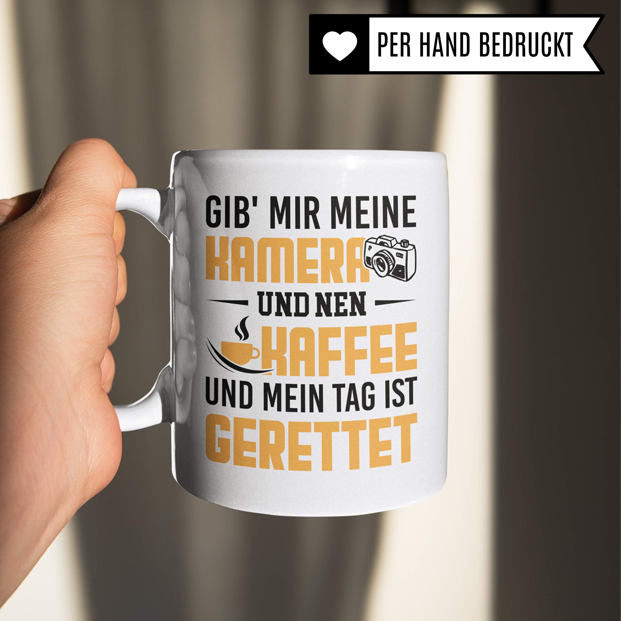 Pagma Druck Fotograf Tasse, Geschenkideen für Fotografen Kaffeebecher, Fotografieren Fotografie Kamera Objektiv Becher, Geschenke für Fotografen Kaffeetasse Kameramann