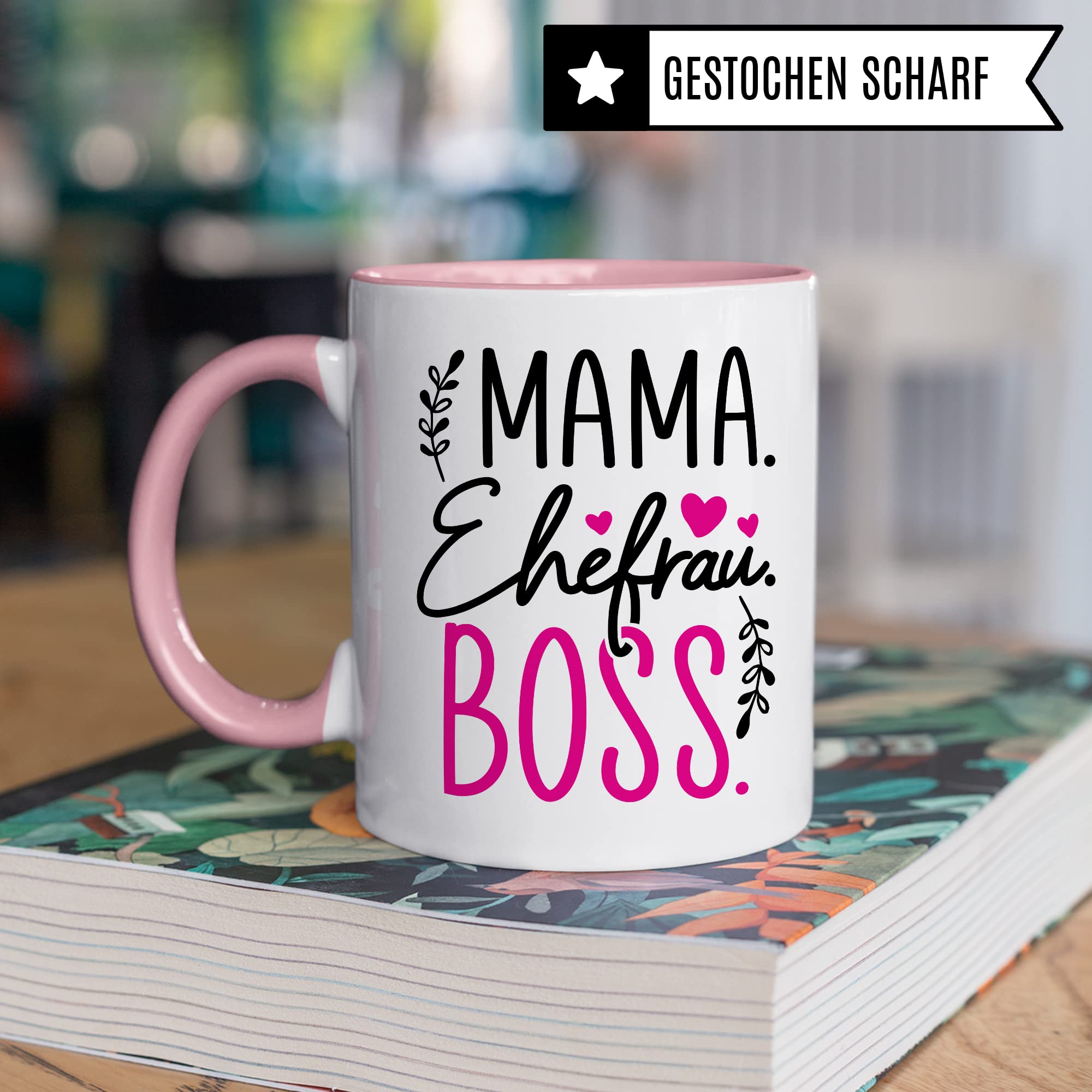 Tasse Mama Geschenk, Mama Ehefrau Boss Geschenkidee Kaffeetasse mit Spruch lustig Kaffee-Becher Mutter Chef Teetasse Muttertag Kaffee-Tasse