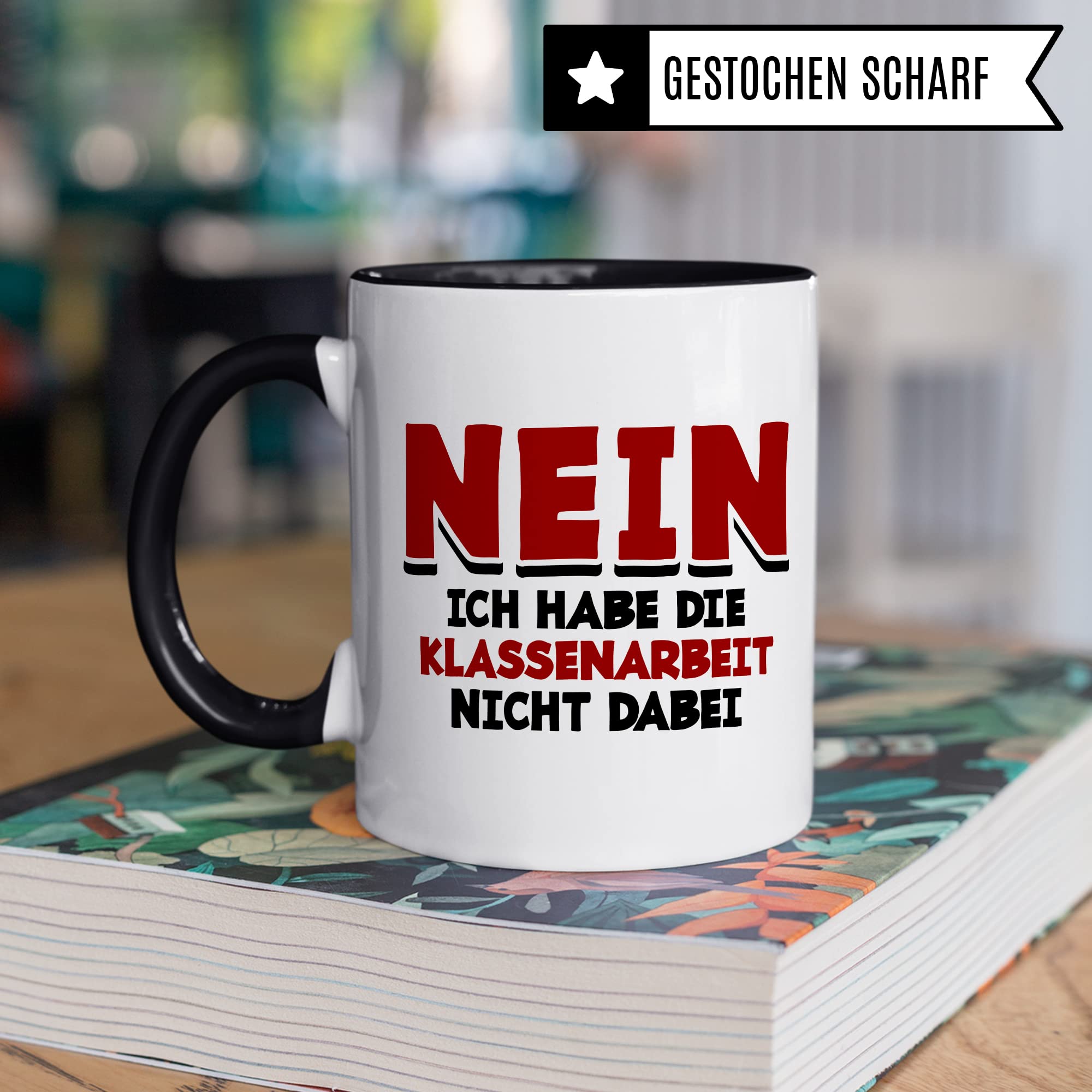 Tasse Lehrer lustig mit Spruch Geschenk-Idee Grundschule Gymnasium Realschule Mittelschule Referendar Abschied Abschiedsgeschenk Klassenarbeit Kaffee-Becher