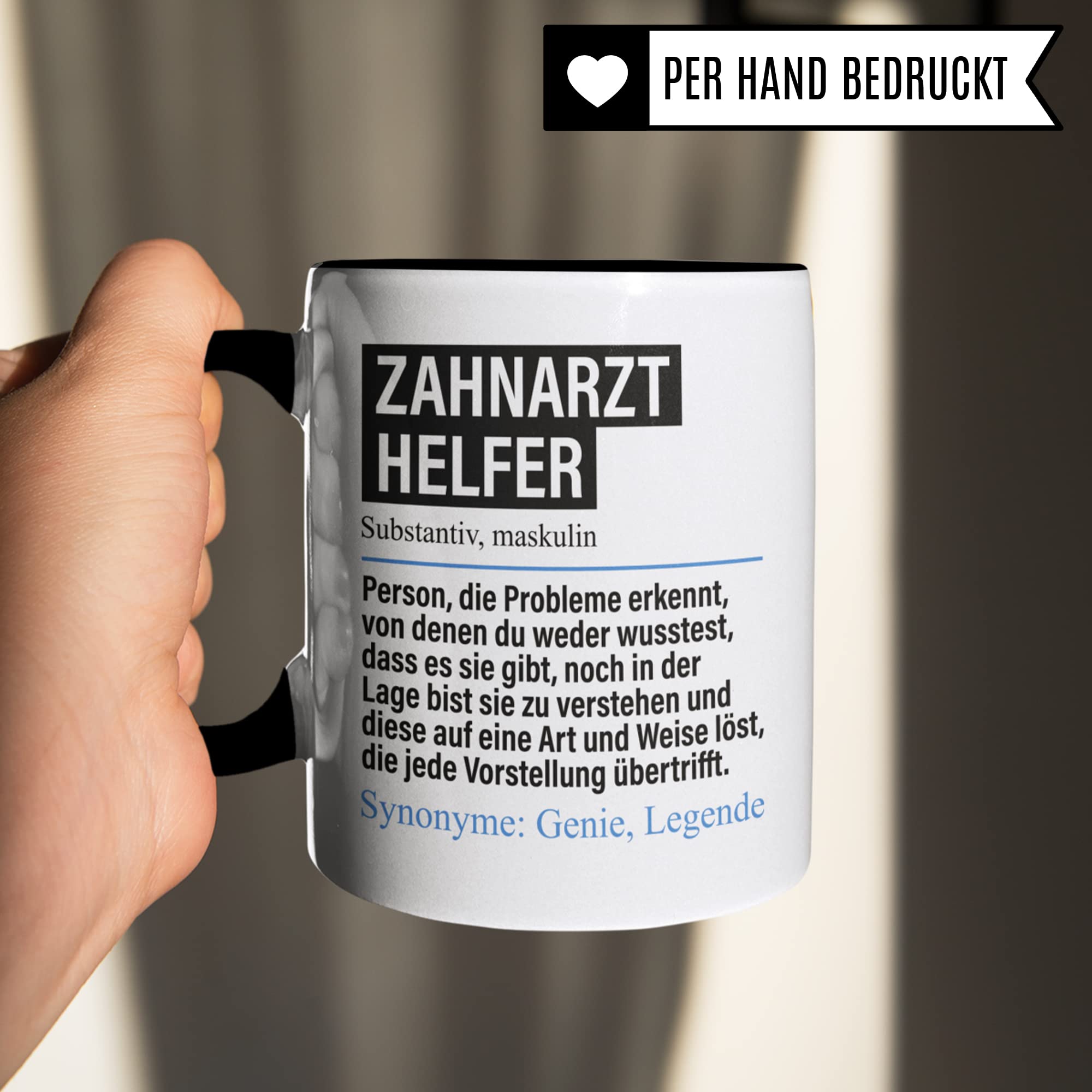 Tasse Zahnarzthelfer lustig, Zahnarzthelfer Geschenk Beruf, Spruch Kaffeebecher Zahnarzt Helfer Geschenkidee, Beruf Assistent Kaffee-Tasse Teetasse Becher