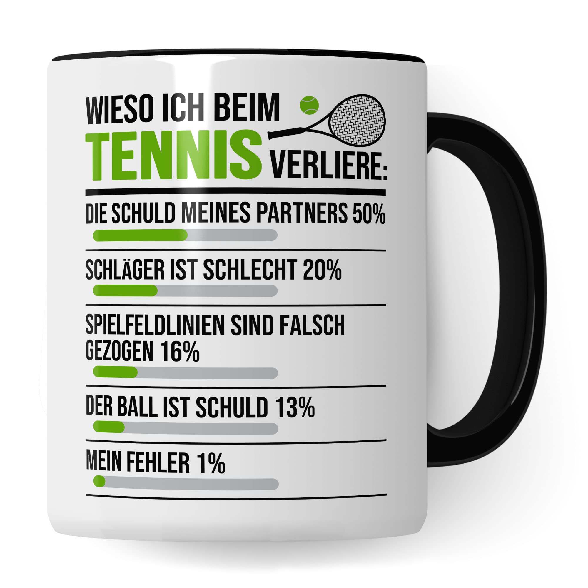 Tennis Tasse, Wieso Ich beim Tennis verliere Tennis-Spruch, Geschenk Tennisspieler Tennis-Spielerin, Tennisprofi Tennisliebhaber, Geschenkidee Kaffeetasse Kollegen Spielpartner