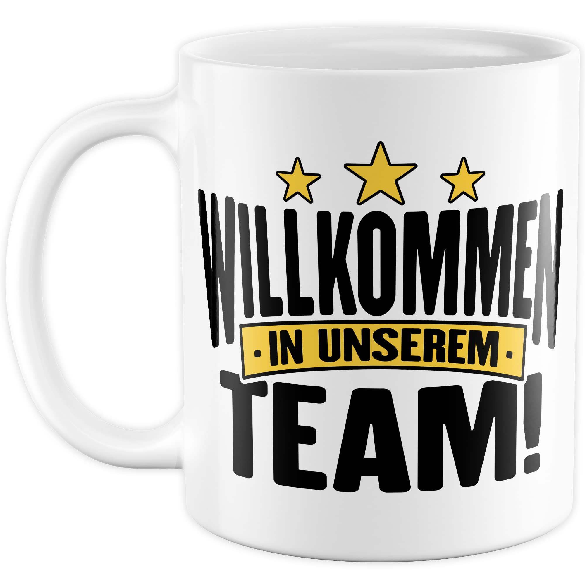 Willkommen Tasse Geschenk Kollegen Geschenkidee Willkommensgeschenk Kaffeetasse Büro neue Kollegen Geschenkidee Willkommen im Team Kaffee-Becher Zuwachs Mitarbeiter