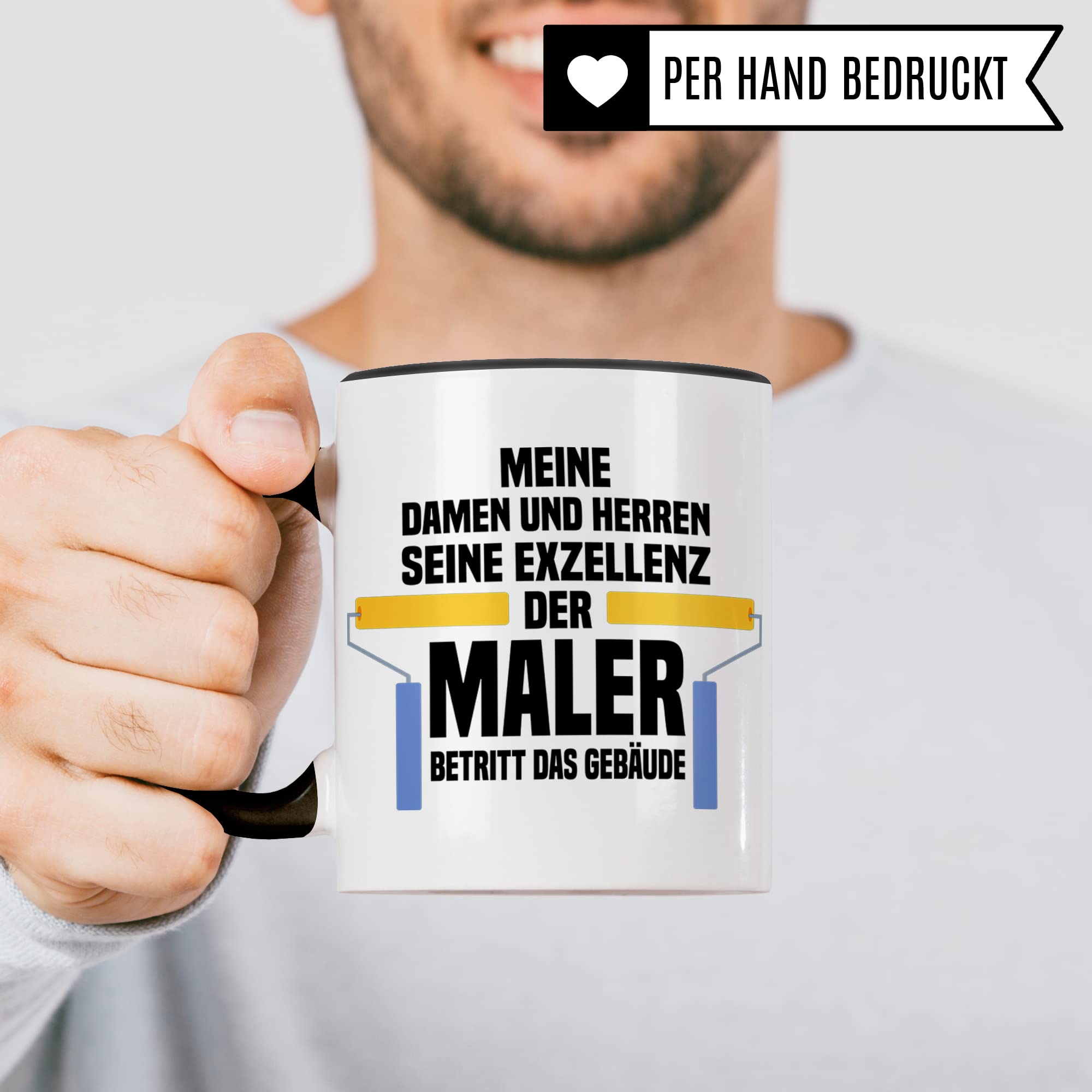 Tasse Maler, Lackierer Geschenkidee Malermeister Tasse mit Spruch lustig Malerin Geschenk, Kaffeetasse Humor Witz Geschenk für Malerbetrieb, Kaffeebecher für Männer Frauen