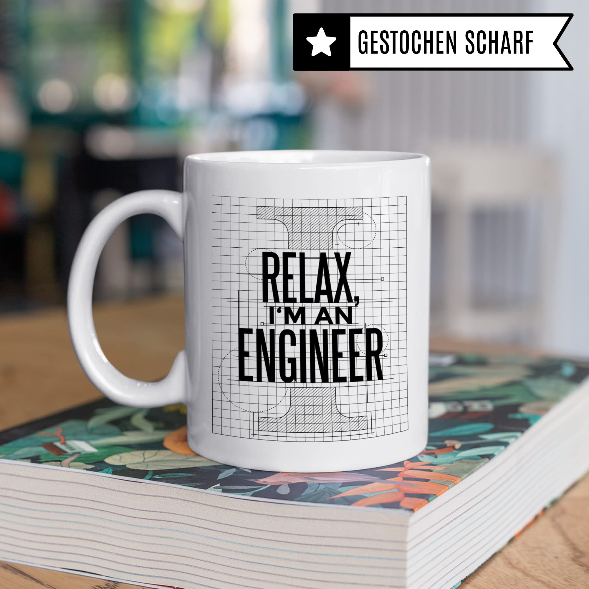 Ingenieur Tasse mit Spruch lustig, Engineer Ingenieurin Kaffeetasse, Kaffeetasse Humor Witz Geschenk für Entwickler Geschenkidee, Kaffeebecher für Männer, Ironie Relax Teetasse