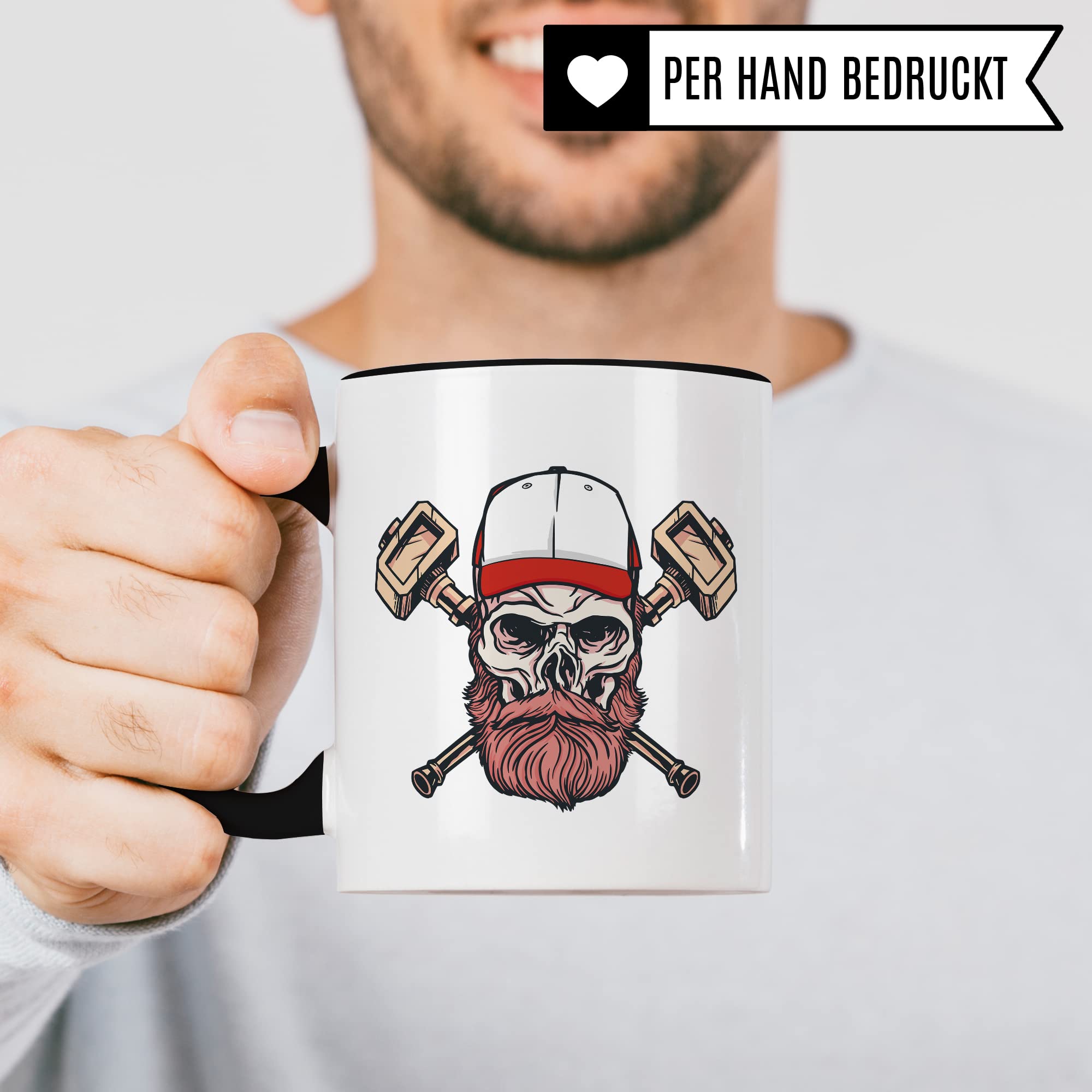 Bart Tasse Bartträger Geschenk-Idee, lustiger Spruch Mann mit Bart, Kollegen Freund Papa Vater Opa lustig Kaffee-Becher