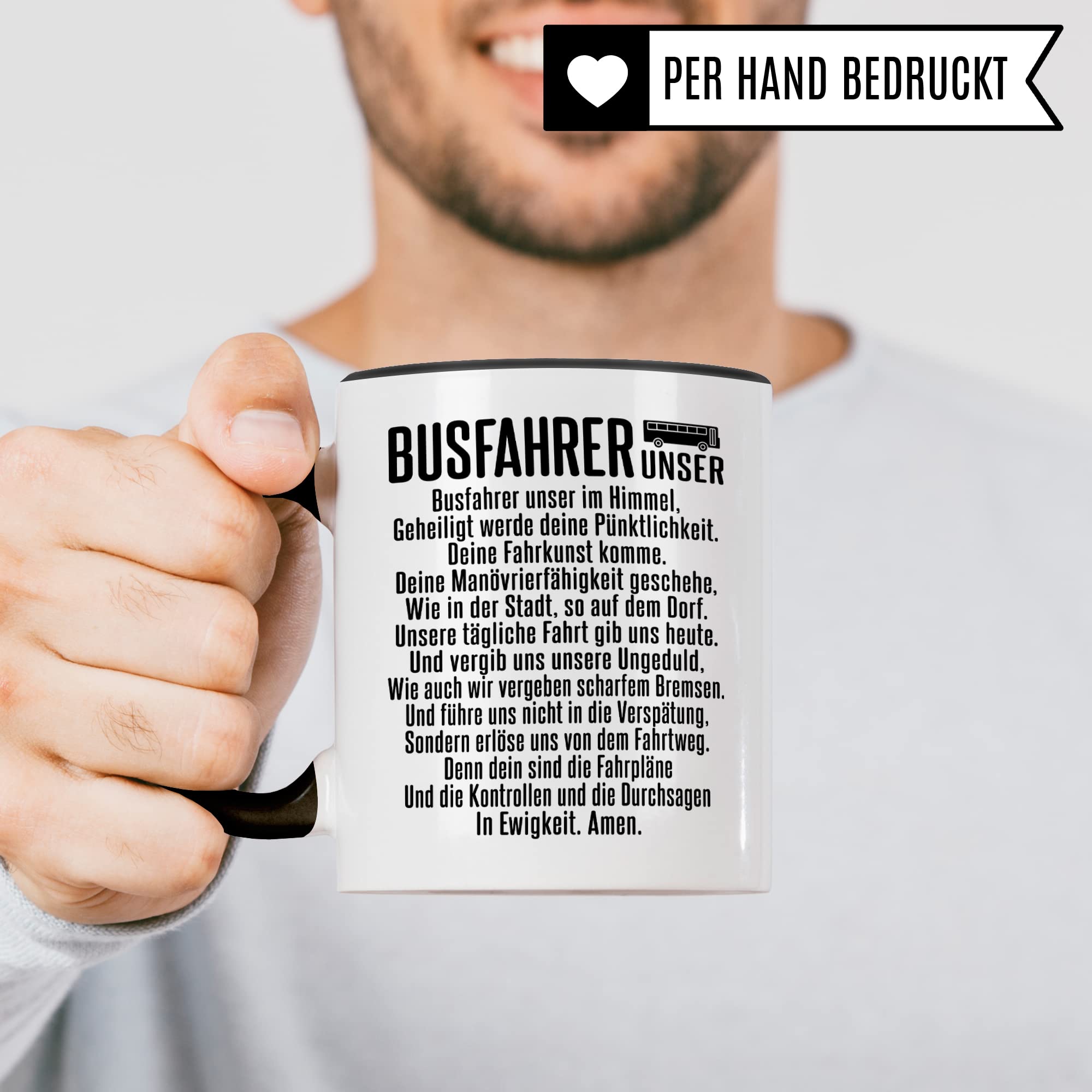 Busfahrer Tasse Spruch: BUSFAHRER-UNSER Kollegen Geschenk, Kaffeetasse Humor Witz Geschenk für Bus Fahrer, Buschauffeur Becher, Autobusfahrer Geschenkidee, Kaffeebecher für Männer