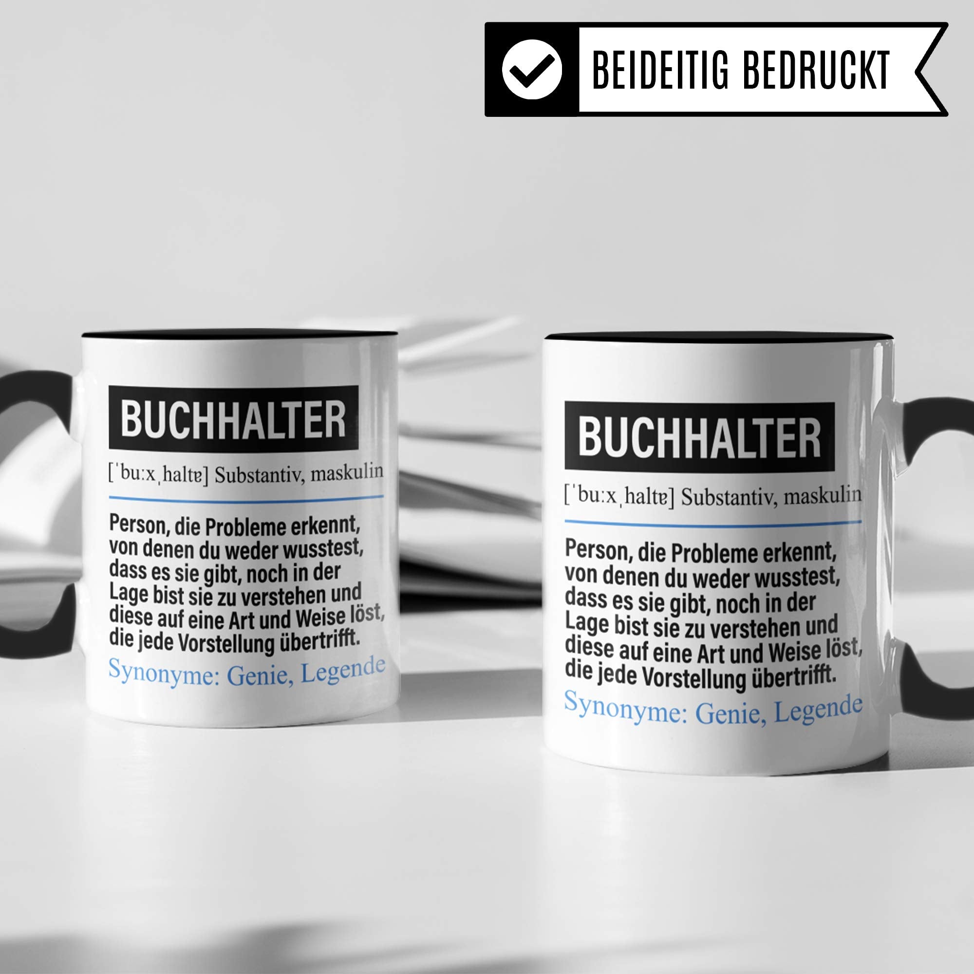 Pagma Druck Tasse Buchhalter lustig, Buchhalter Geschenk, Spruch Buchhaltung Kaffeebecher Geschenkidee, Kaffeetasse Beruf Buchführer Teetasse Abteilung Becher