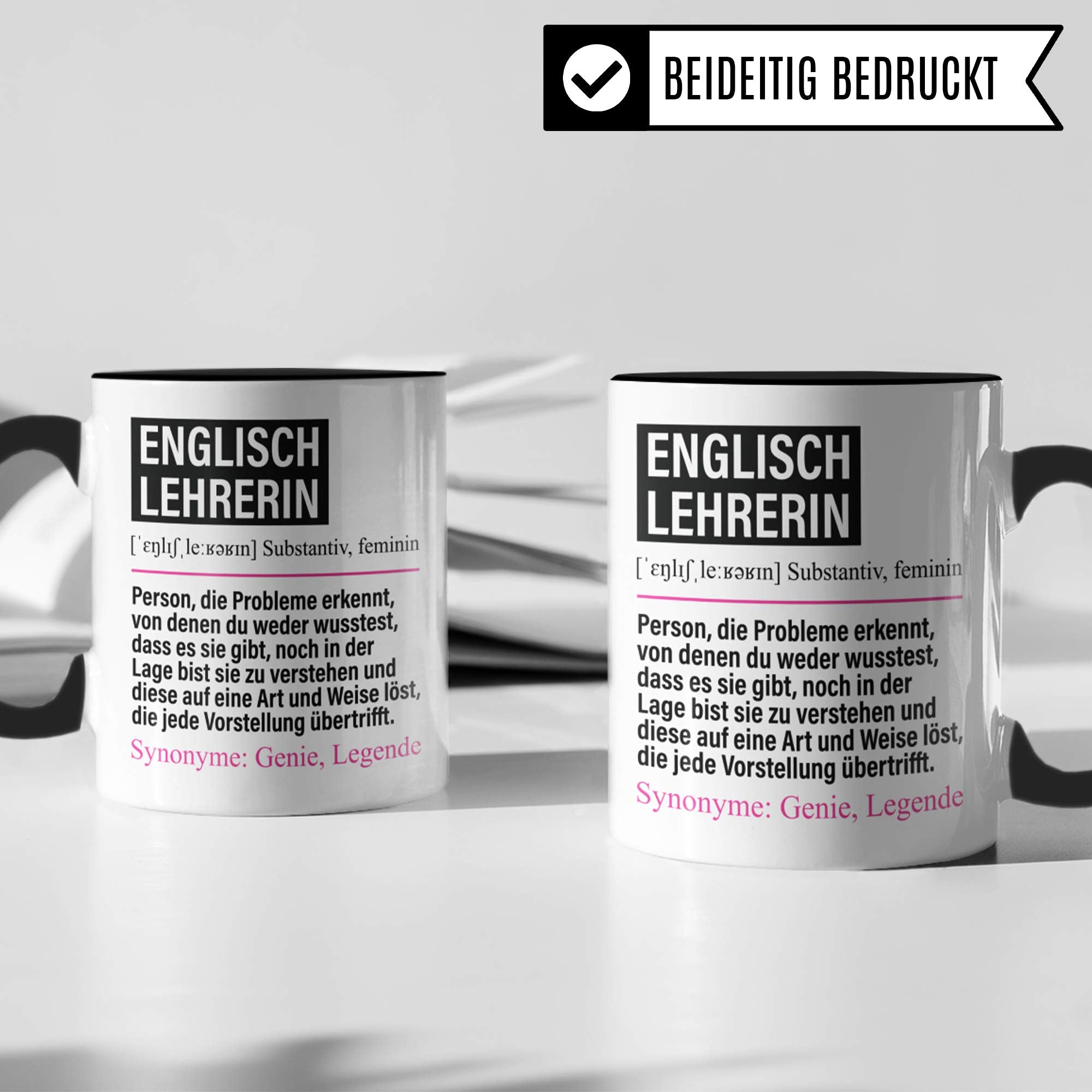 Pagma Druck Tasse Englischlehrerin lustig, Englischlehrerin Geschenk, Spruch Englisch Lehrerin Kaffeebecher Geschenkidee, Kaffeetasse Beruf Unterricht Teetasse Lehramt Schule Becher