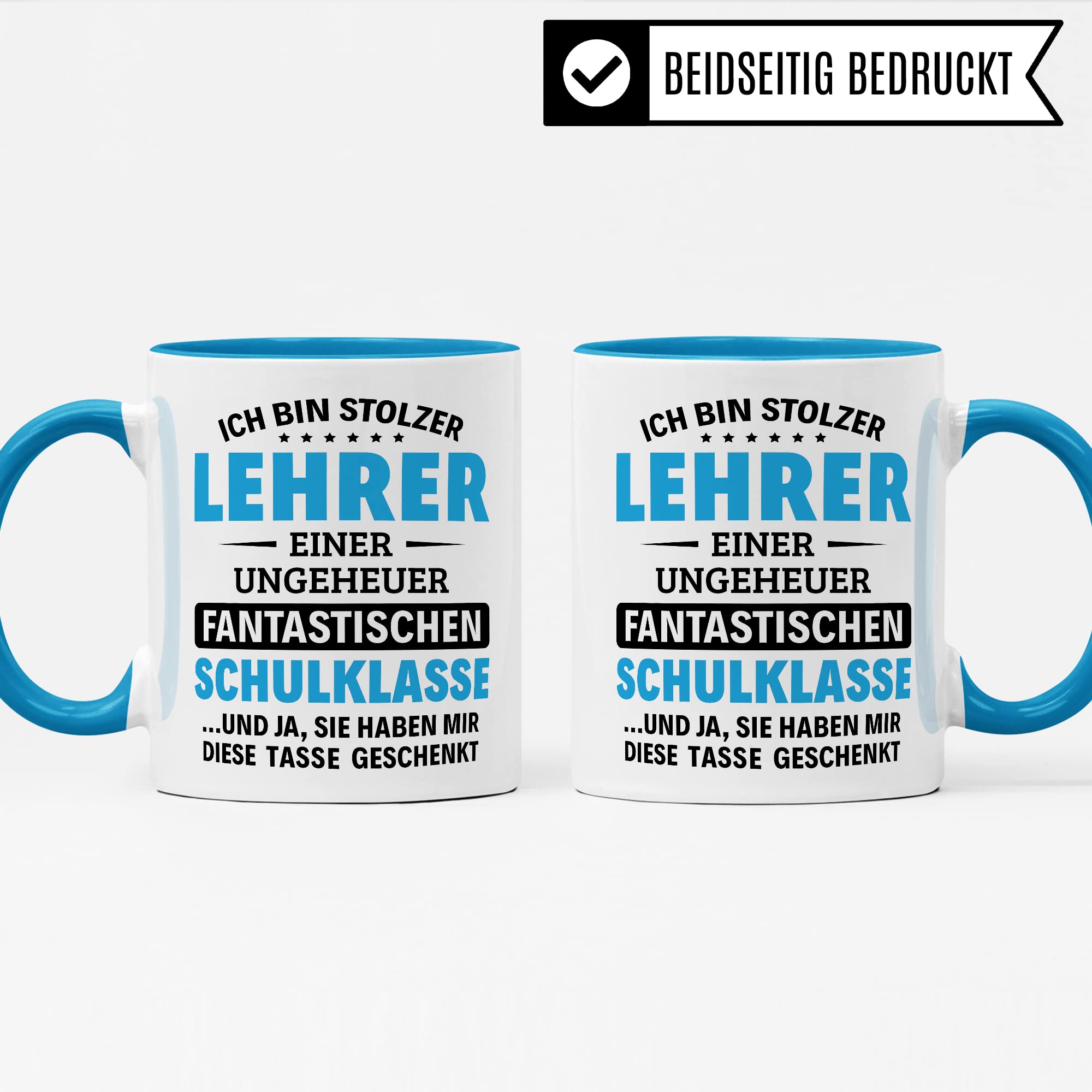 Lehrer Tasse Geschenkidee, Dankeschön Geschenk Schule Kaffeebecher mit Spruch lustig, Kaffeetasse Humor Witz Schul-Klasse Schüler Becher