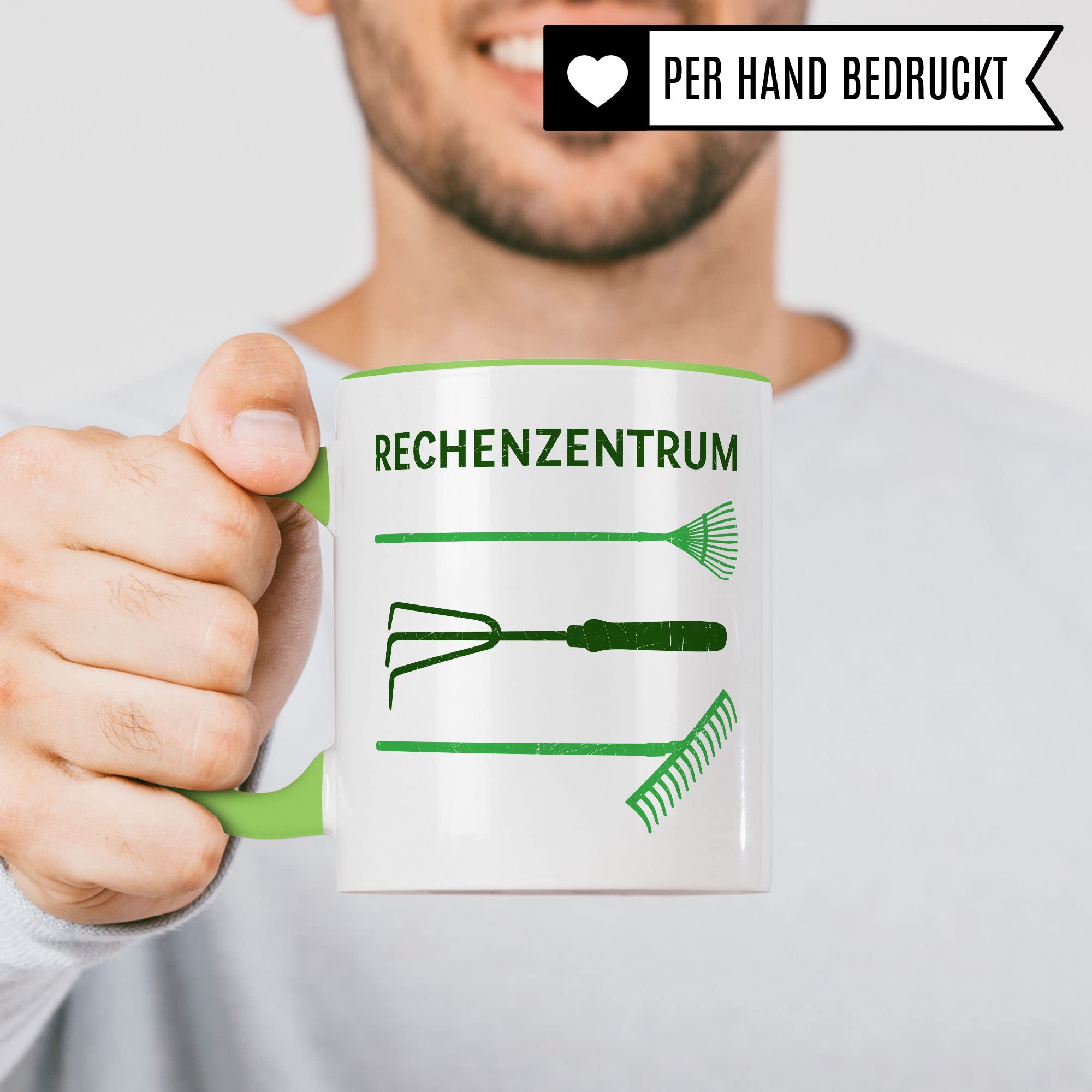 Rechenzentrum Tasse Geschenkidee Informatiker Kaffeetasse Humor Witz Geschenk für Gärtner Kaffeebecher Gartenarbeit Becher