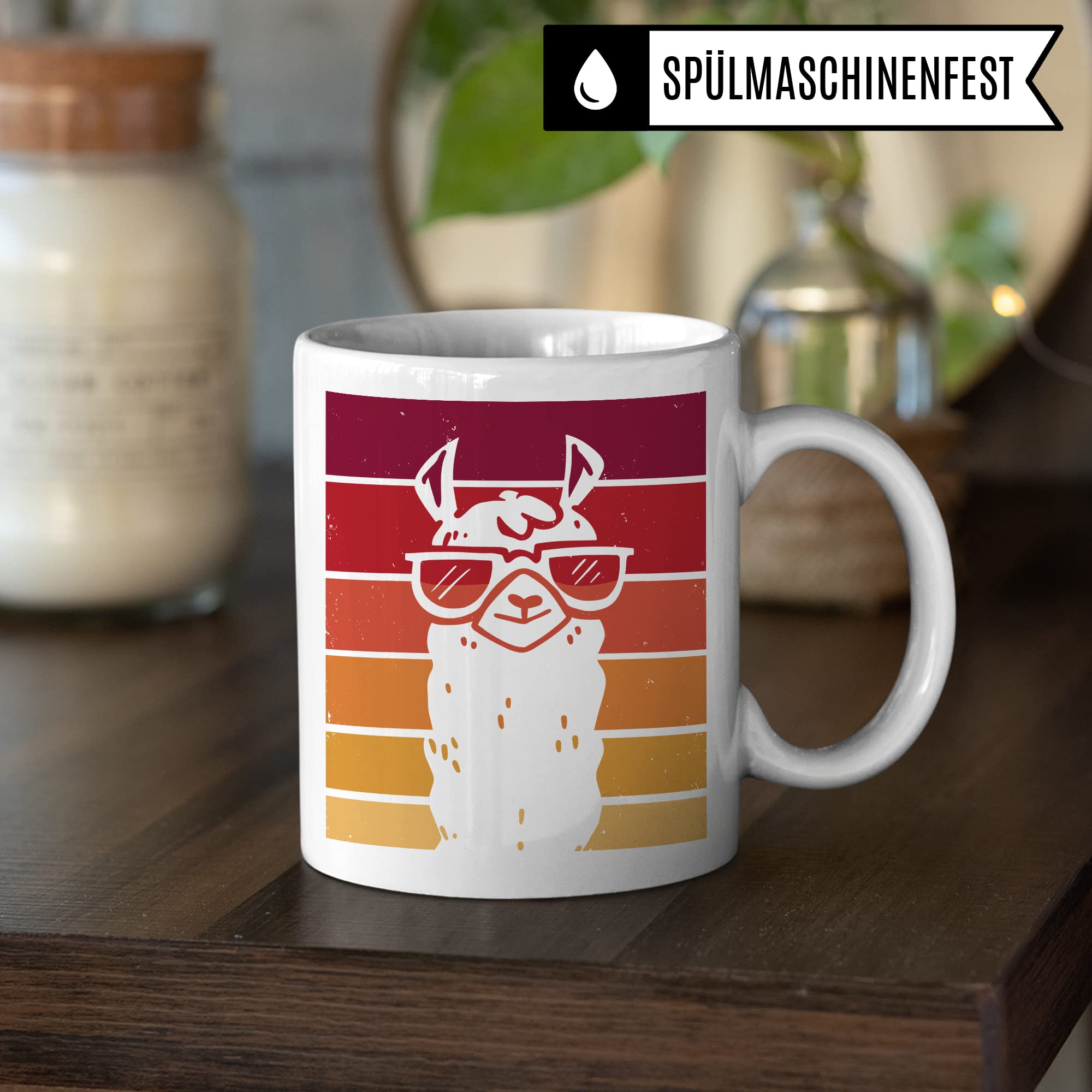 Tasse Alpaka-Motiv, Geschenk Alpakaliebhaber, süße Alpaka-Tasse Motiv, Geschenkidee Kollegen Kollegin Freund Freundin lustige Büro-Tasse Büro Homeoffice