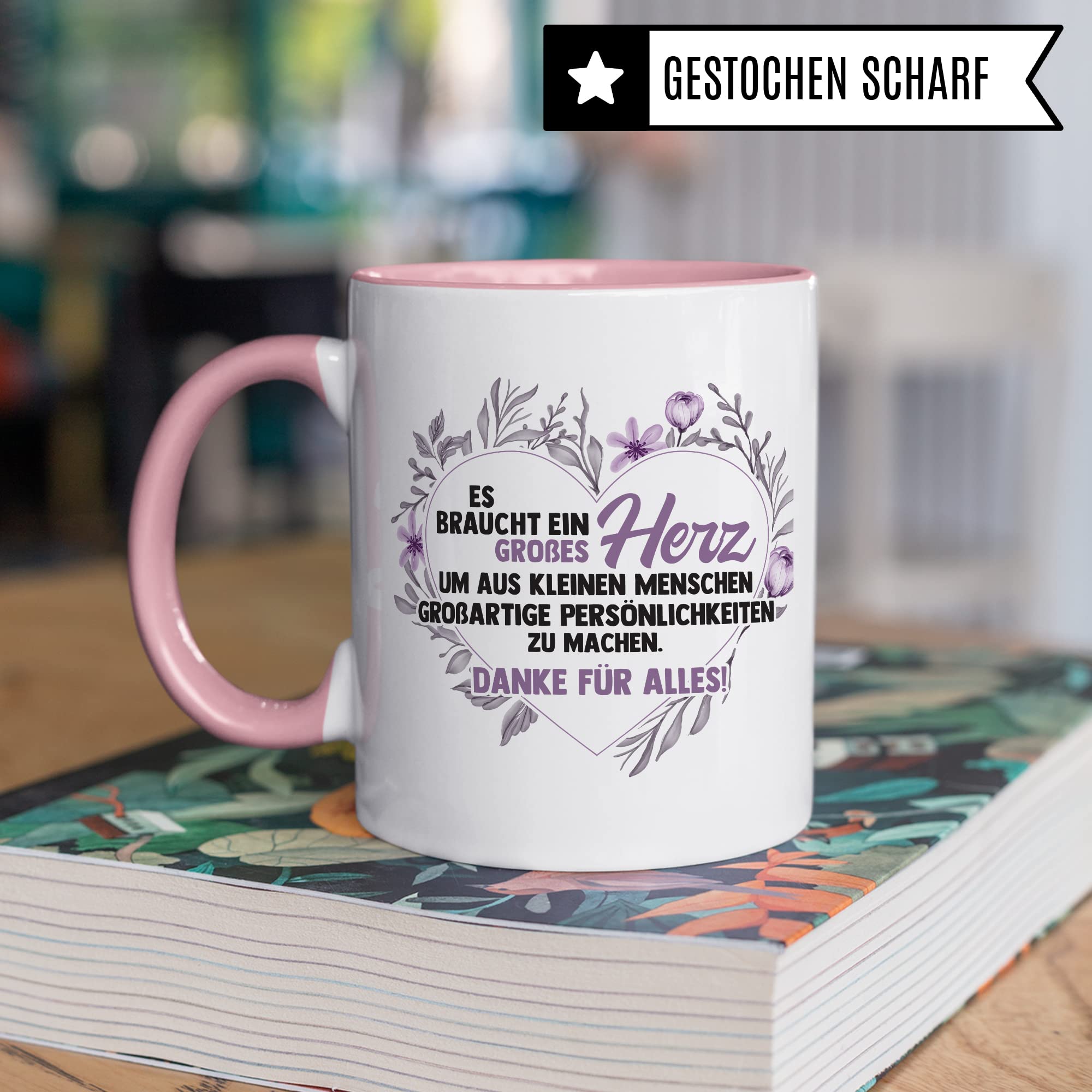 Lehrerin Tasse Erzieherin Geschenk Kaffee-Tasse Kaffee-Becher Lehrerin Geschenkidee Kindergärtnerin Kindergarten Tasse Abschied Kinderpflegerin Abschiedsgeschenk