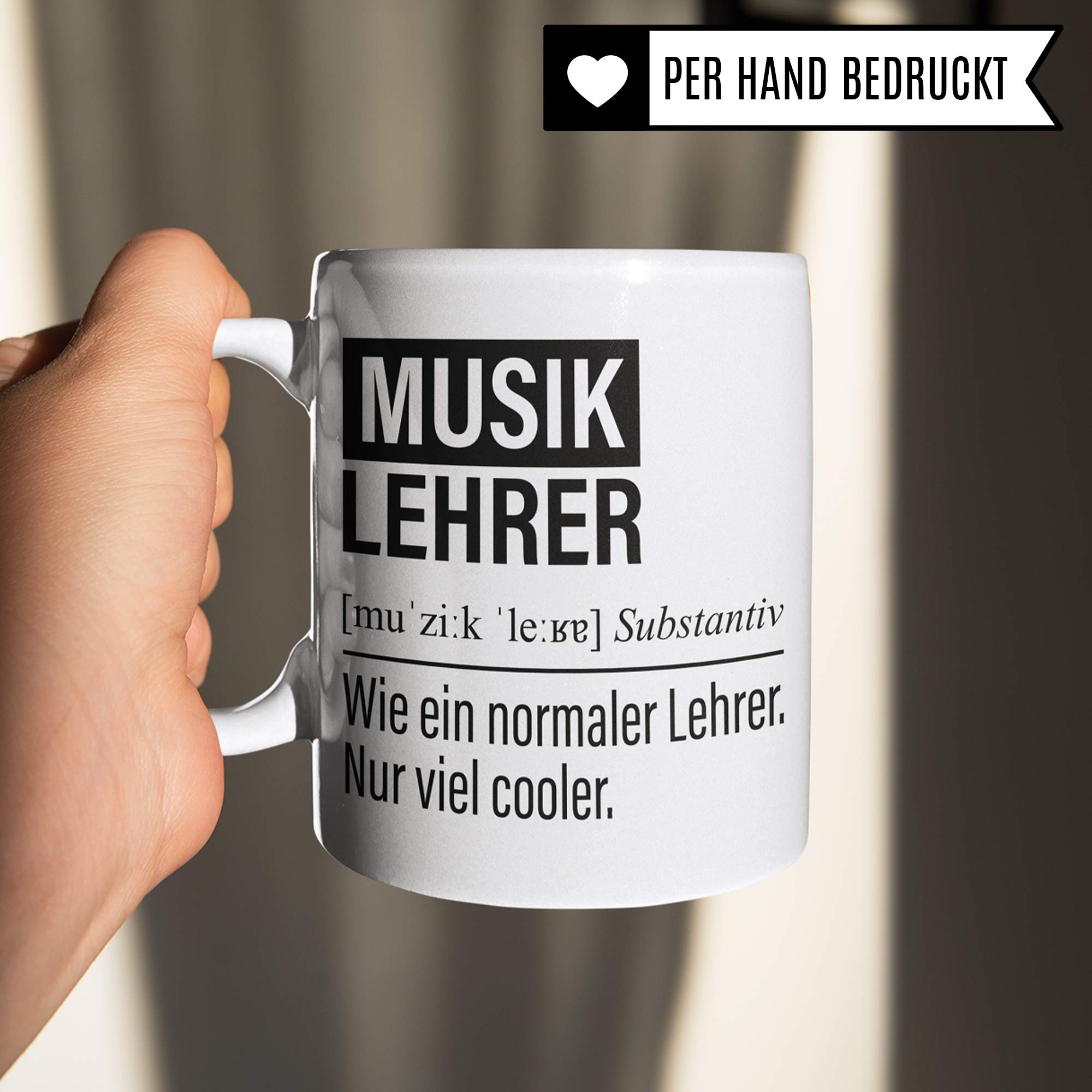 Musiklehrer Tasse, Geschenk für Musik Lehrer, Kaffeetasse Geschenkidee Lehrer, Kaffeebecher Lehramt Schule Musik Unterricht Witz