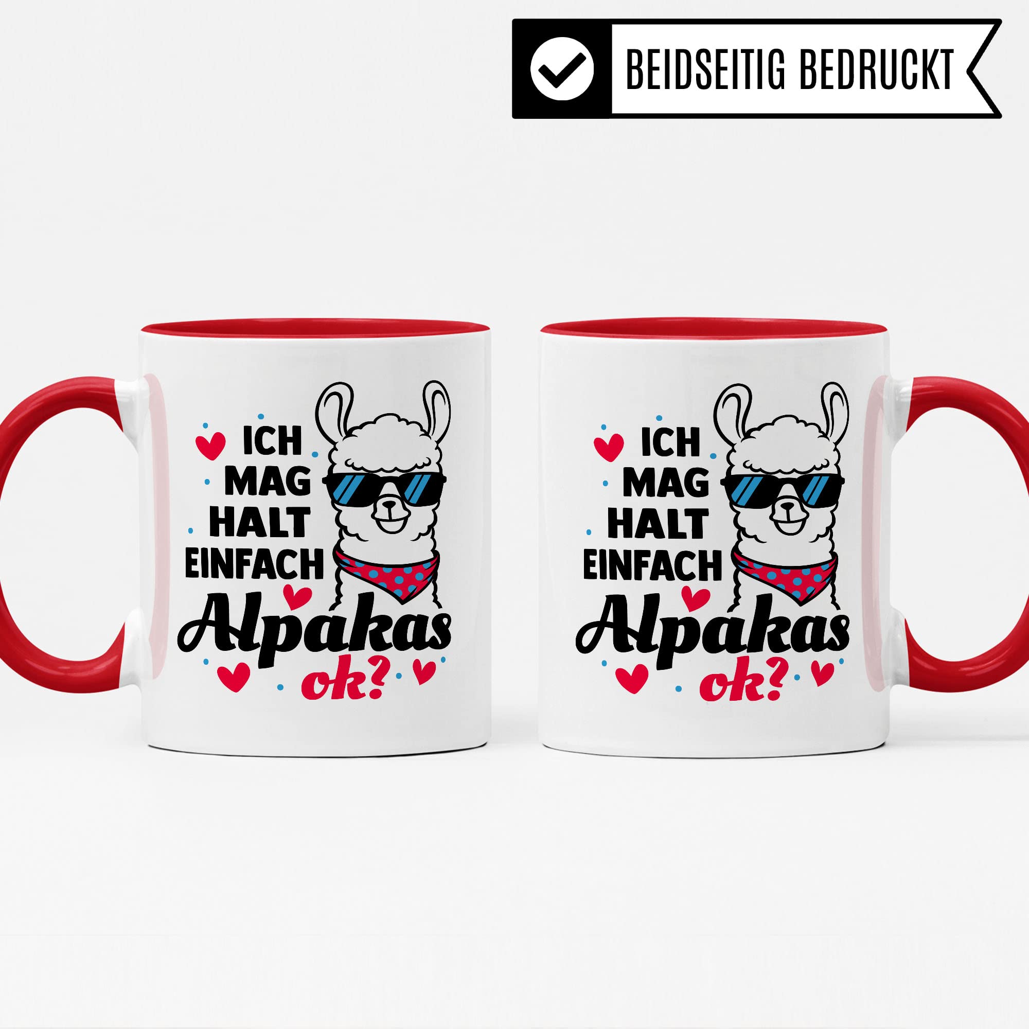 Tasse Alpaka-Motiv, Ich mag halt einfach Alpakas, ok? Geschenk Alpakaliebhaber, süße Alpaka-Tasse Motiv, Geschenk Kollegen lustige Büro-Tasse Kaffeetasse