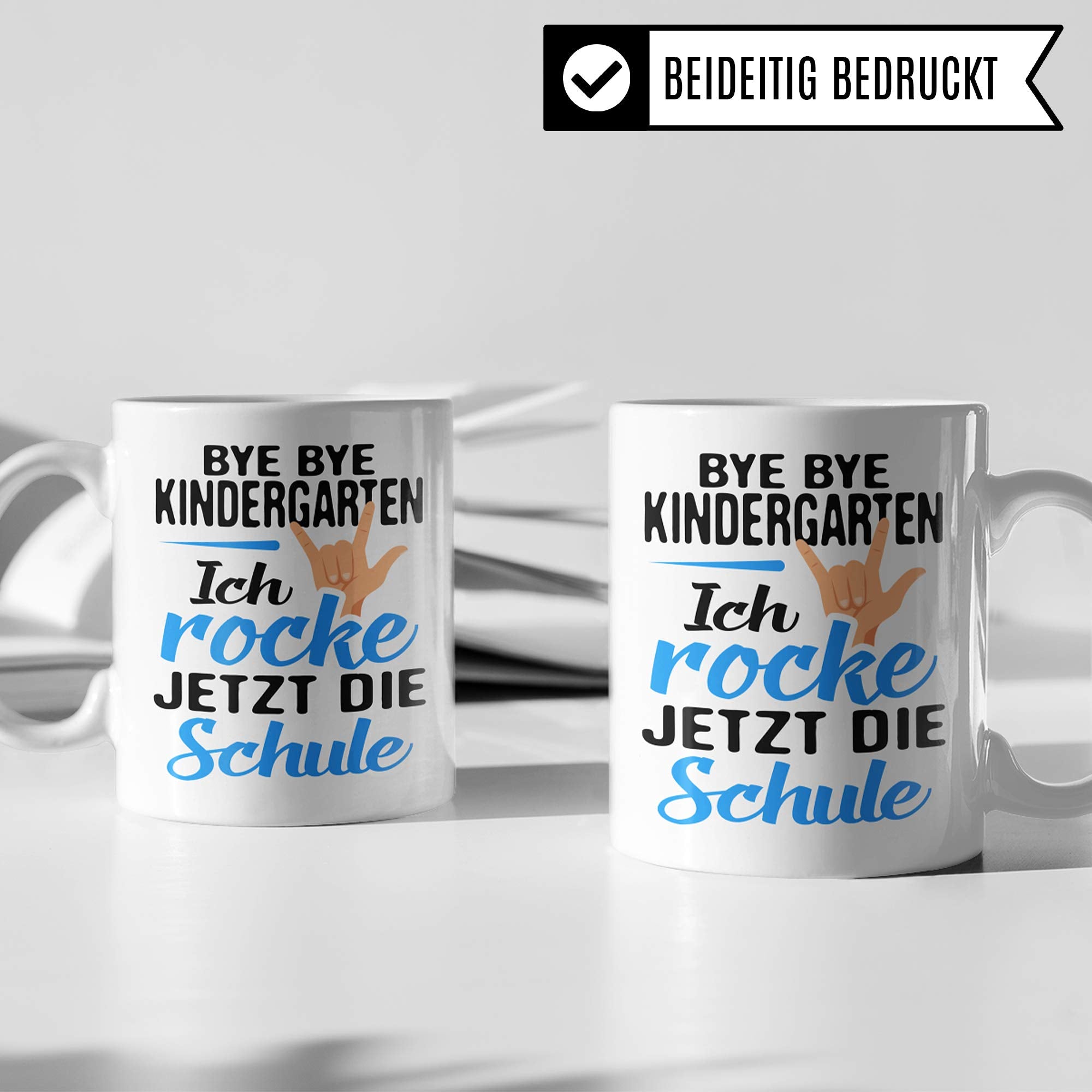 Pagma Druck Schulanfang Tasse, Geschenke Schulanfang Junge, Schulkind Becher Einschulung Geschenk, Kaffeetasse Geschenkidee für Erstklässler Schultüte Inhalt Schulbeginn Schulstart