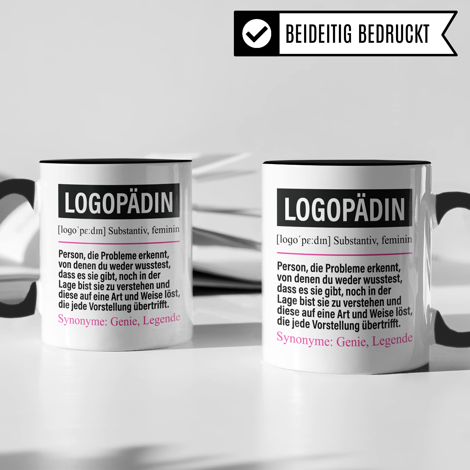 Logopädin Tasse lustig, Logopädin Geschenk Beruf, Spruch Logopädinnen Geschenkidee, Kaffeetasse Beruf Logopädie Kaffeebecher Teetasse Becher