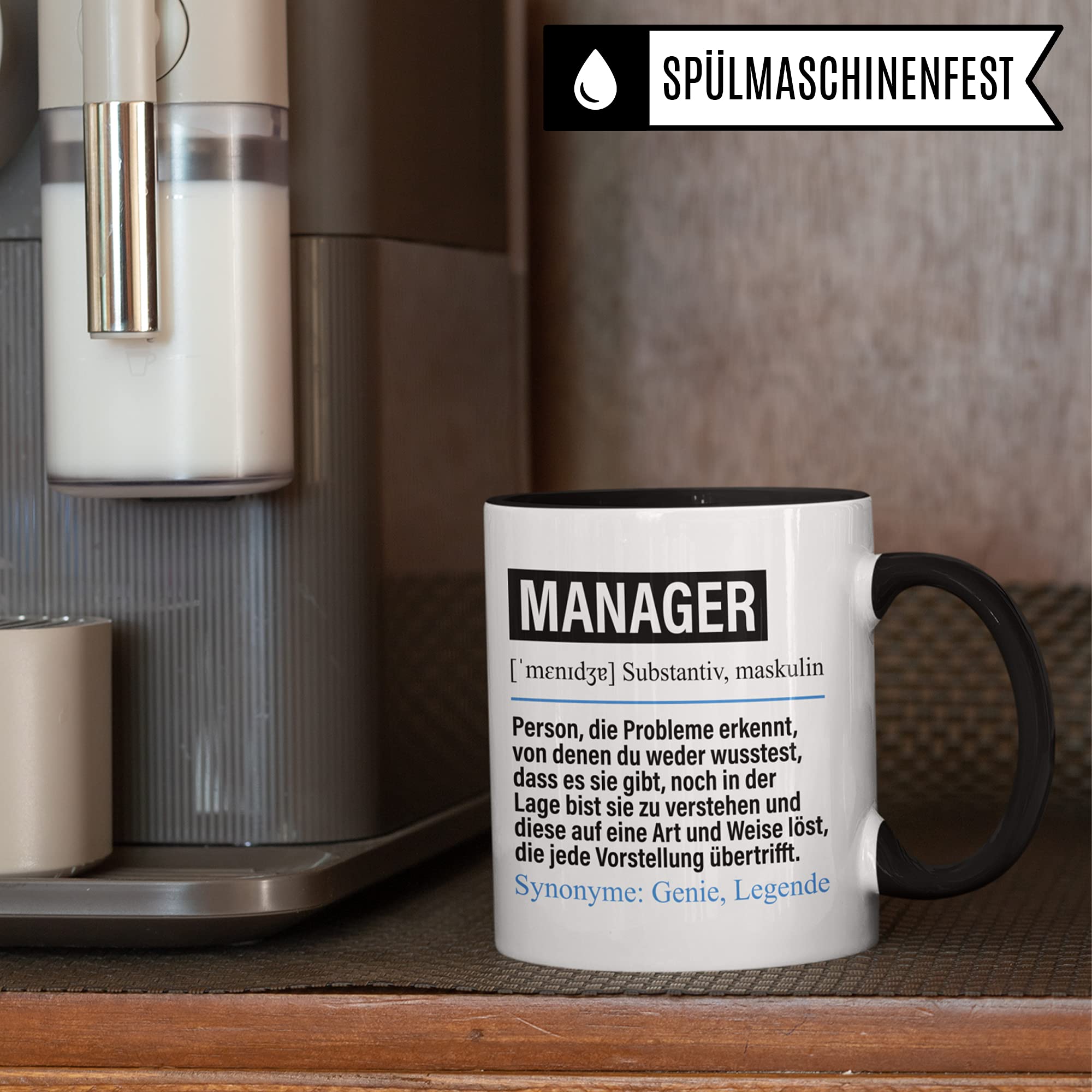 Manager Tasse lustig, Manager Geschenk Beruf, Spruch Management Geschenkidee, Kaffeetasse Beruf Kaffeebecher Teetasse Becher