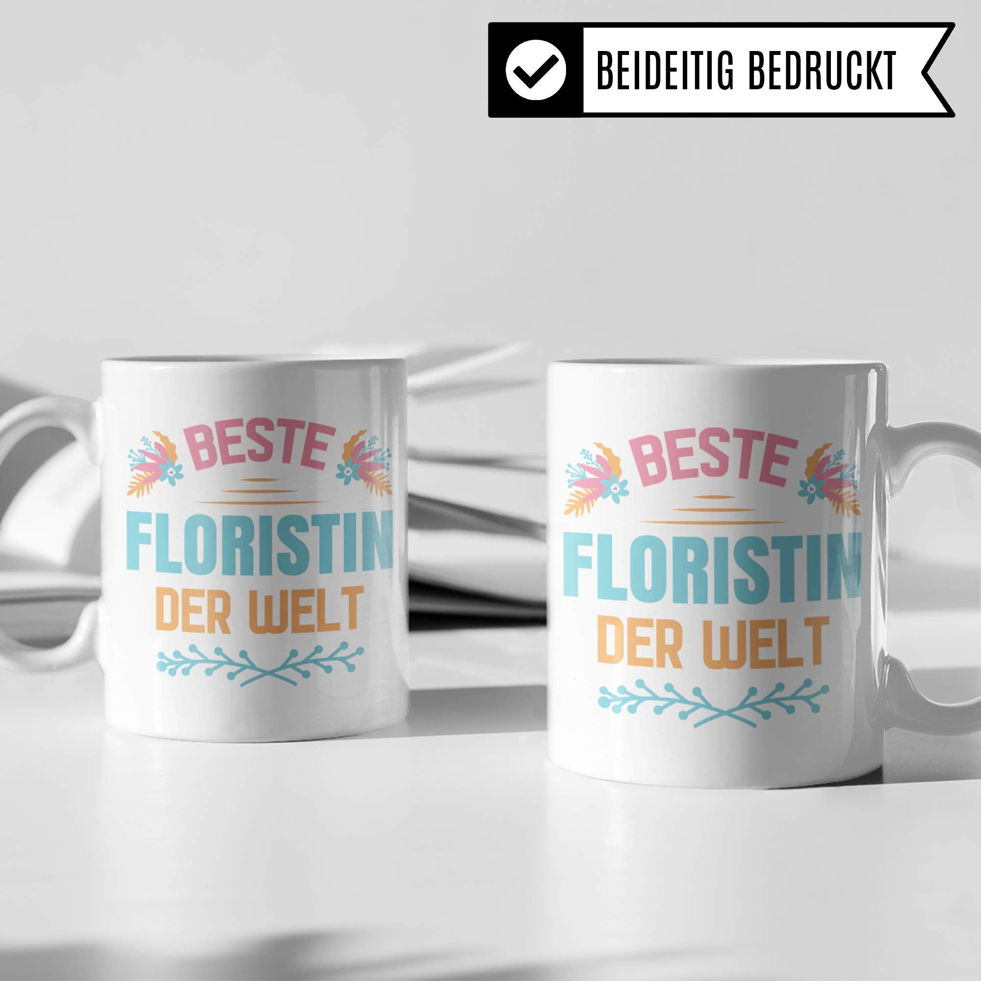 Pagma Druck Floristin Geschenk, Florist Tasse Blumenladen Becher, Blumenhandel Geschenkidee, Floristik Blumenverkäuferin Kaffeetasse