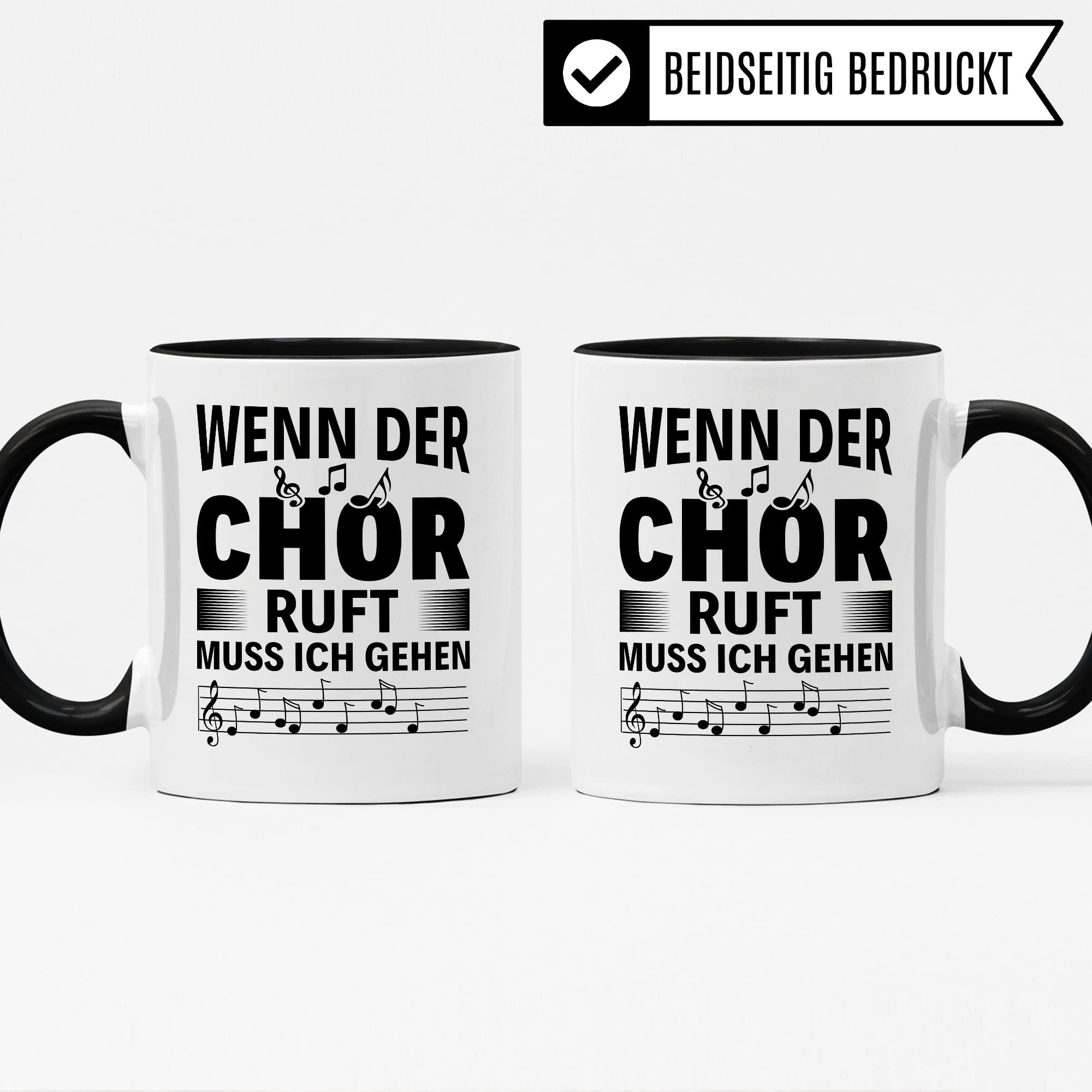 Chor Tasse Geschenkidee Kaffeetasse Geschenk für Sänger Sängerin Kaffeebecher Chorprobe Becher