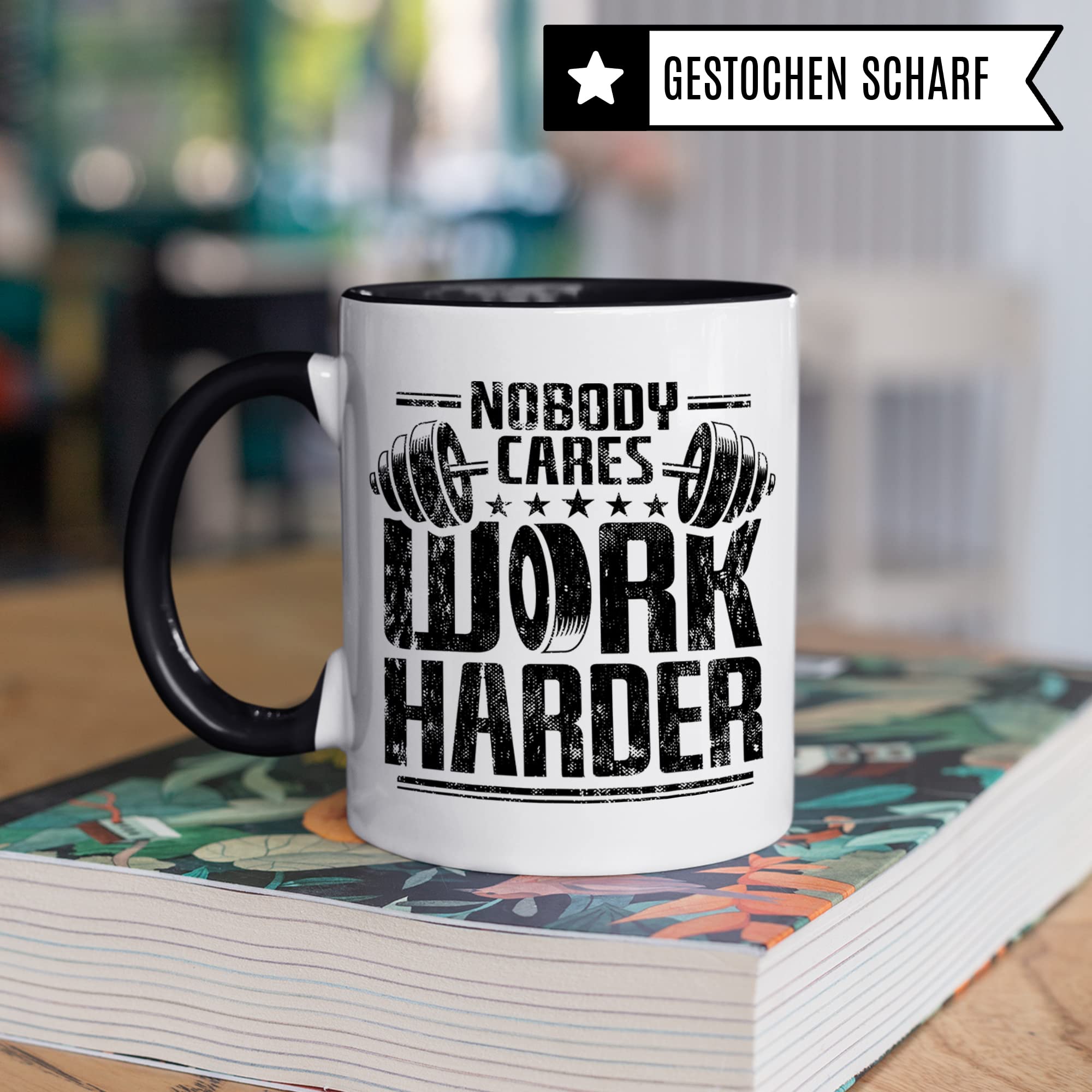 Tasse Gym, Tasse mit lustigem Spruch Geschenk, Workout Motivation Kaffeebecher, Kaffeetasse Humor Bodybuilder Krafttraining Witz Geschenkidee für Bodybuilder Trainer, Sport Becher