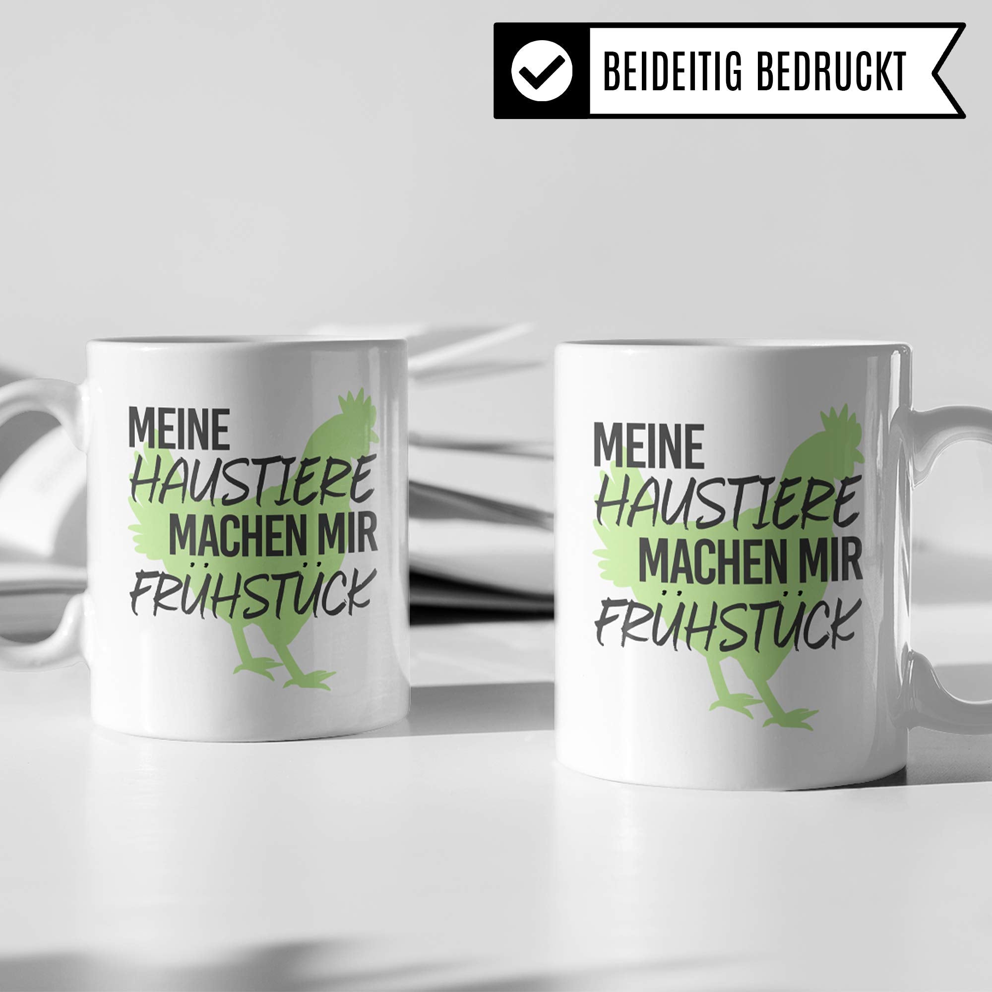 Pagma Druck Hühner Tasse lustig, Huhn Becher Geschenkidee, Hühner Geschenk Kaffeetasse für Hühnerhalter, Hühnerstall Spruch Bauernhof Haushuhn Hühnerhaltung Motiv Kaffeebecher