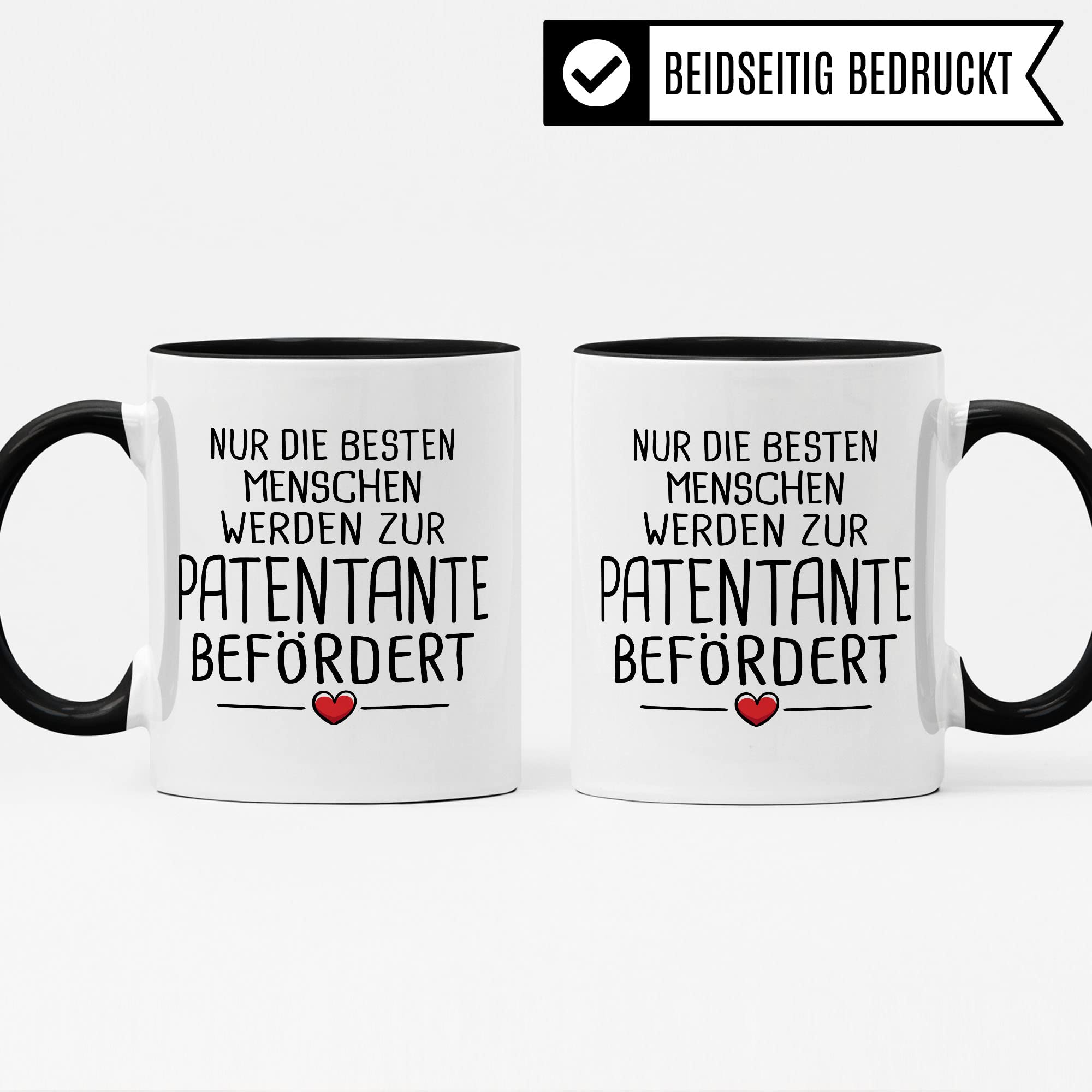 Tasse Patentante fragen Geschenk Patentanten Patensohn Patentochter Frage Kaffeetasse Taufgeschenke für Patin Taufpatin Patenkind Geschenkidee Kaffee-Becher